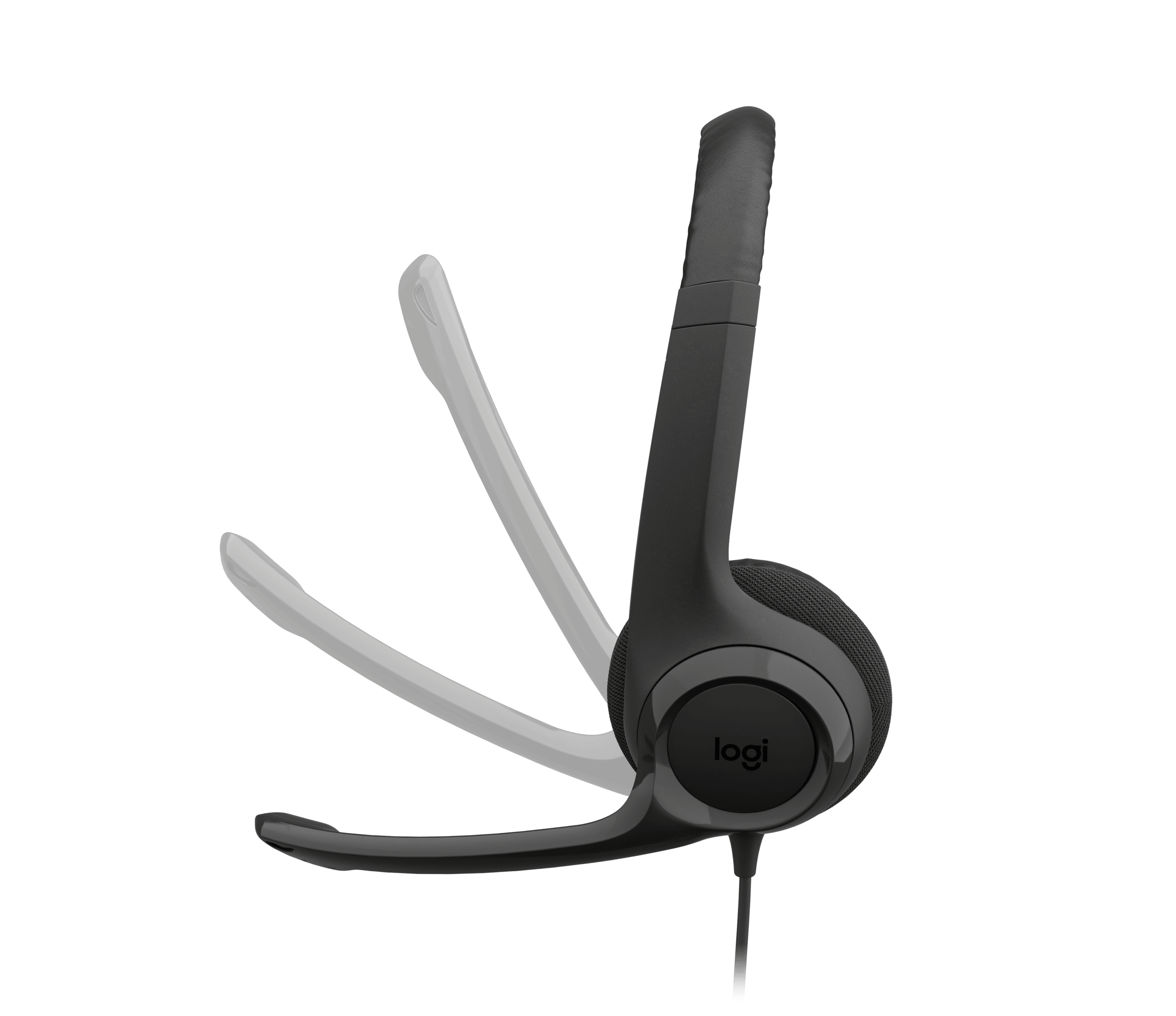 Logitech H390 USB Computer Headset, цвет: Чёрный, вариант 1 — фото 4