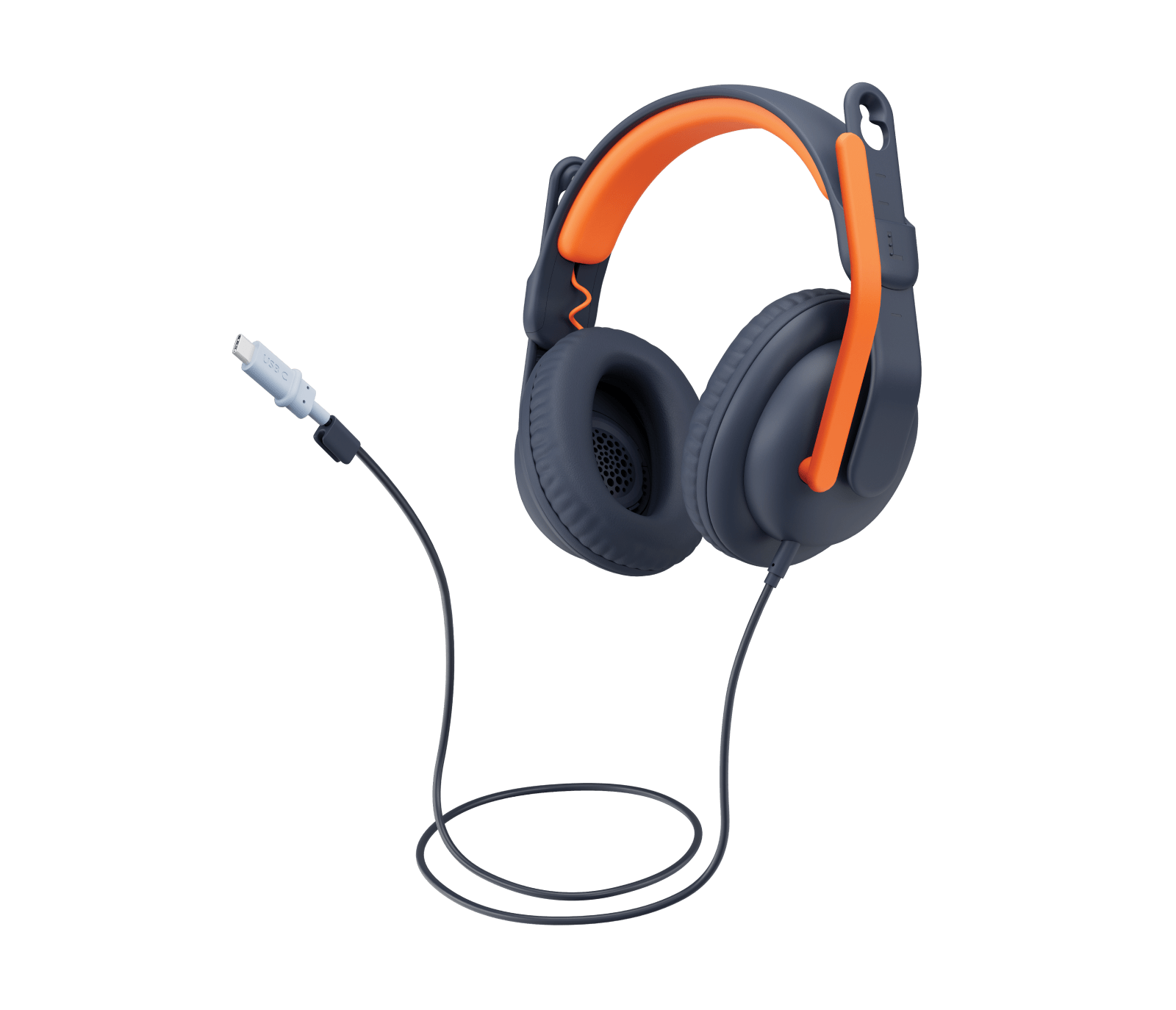 Logitech Zone Learn Wired Headset for Learners, цвет: Оранжевый — фото 3