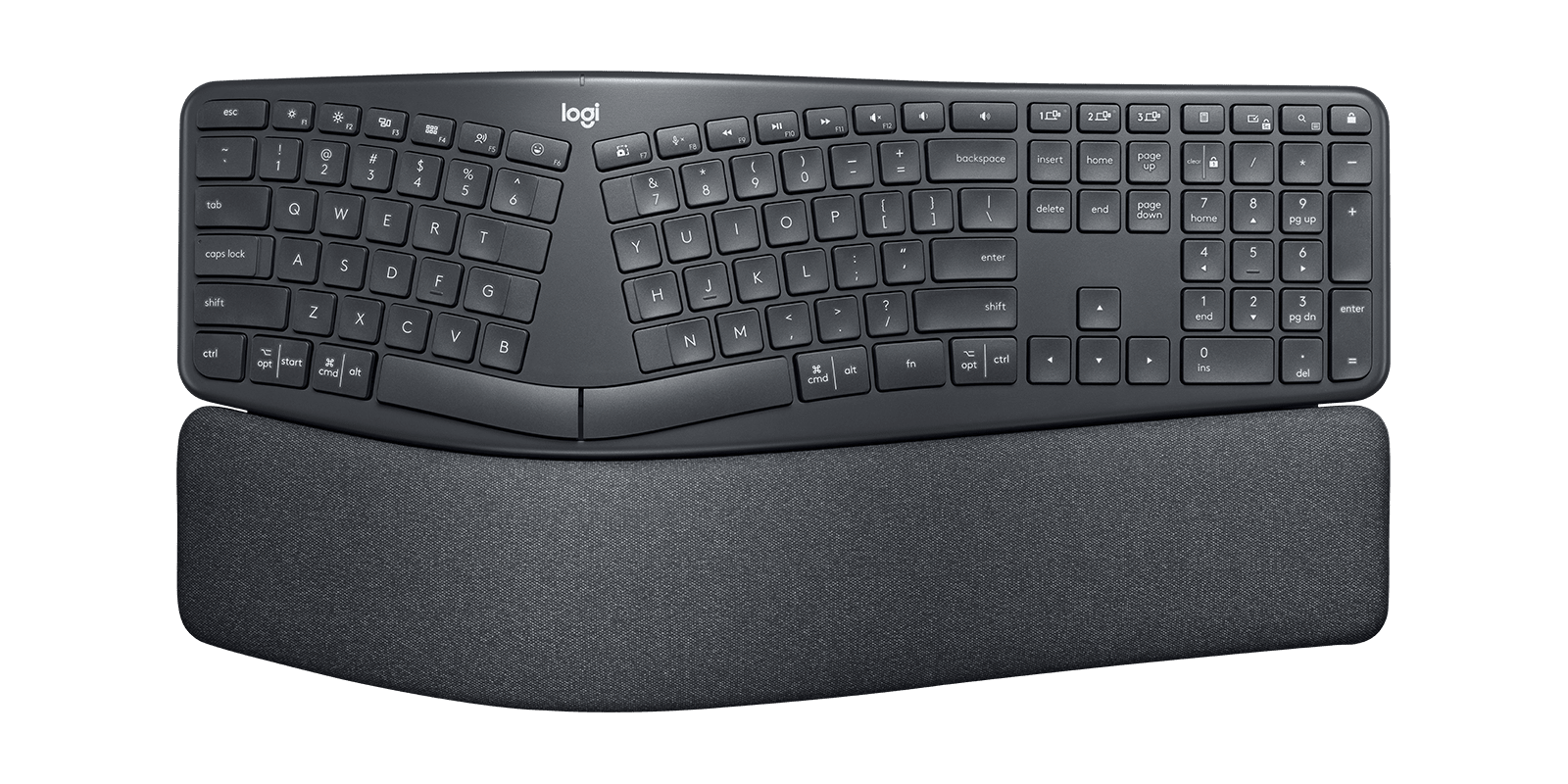 Logitech Ergo K860 Split Keyboard for Business, цвет: Графитовый — фото 1