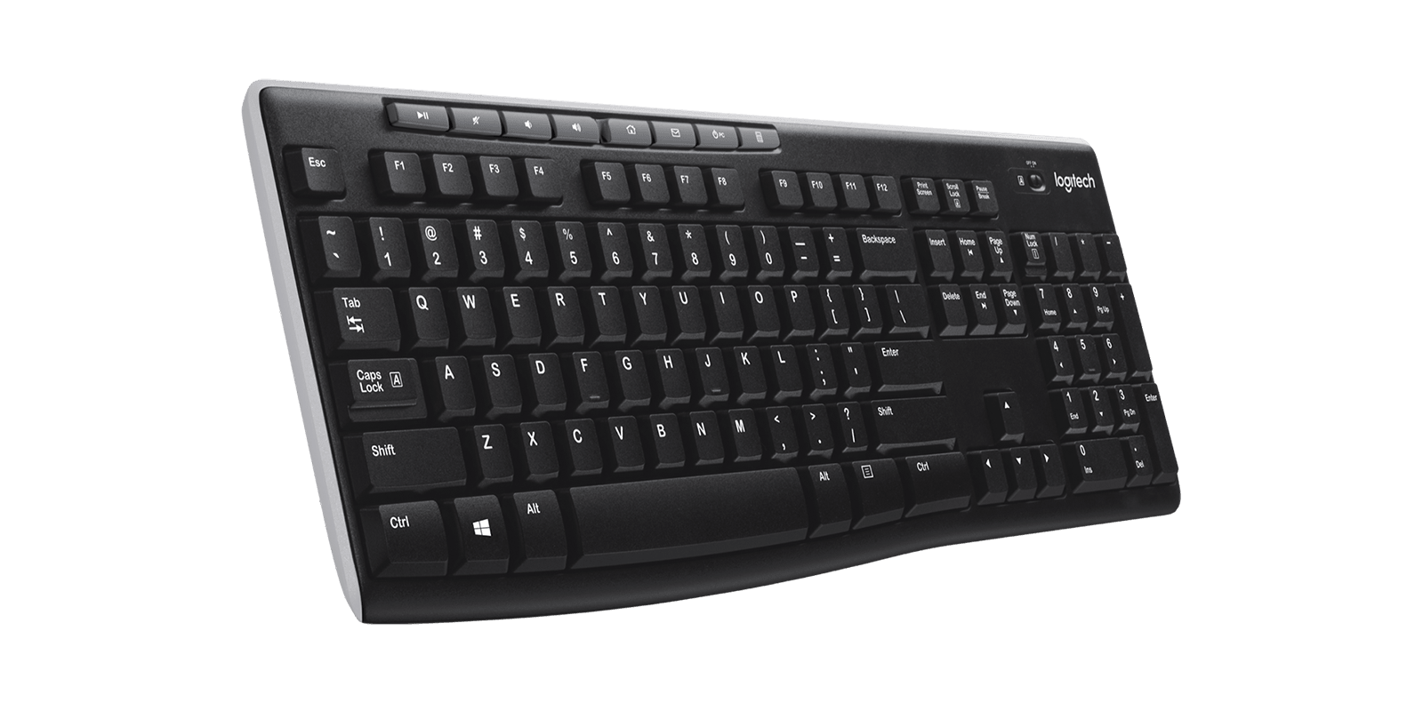 Logitech K270 Wireless Keyboard Full-size wireless keyboard, цвет: Чёрный — фото 4