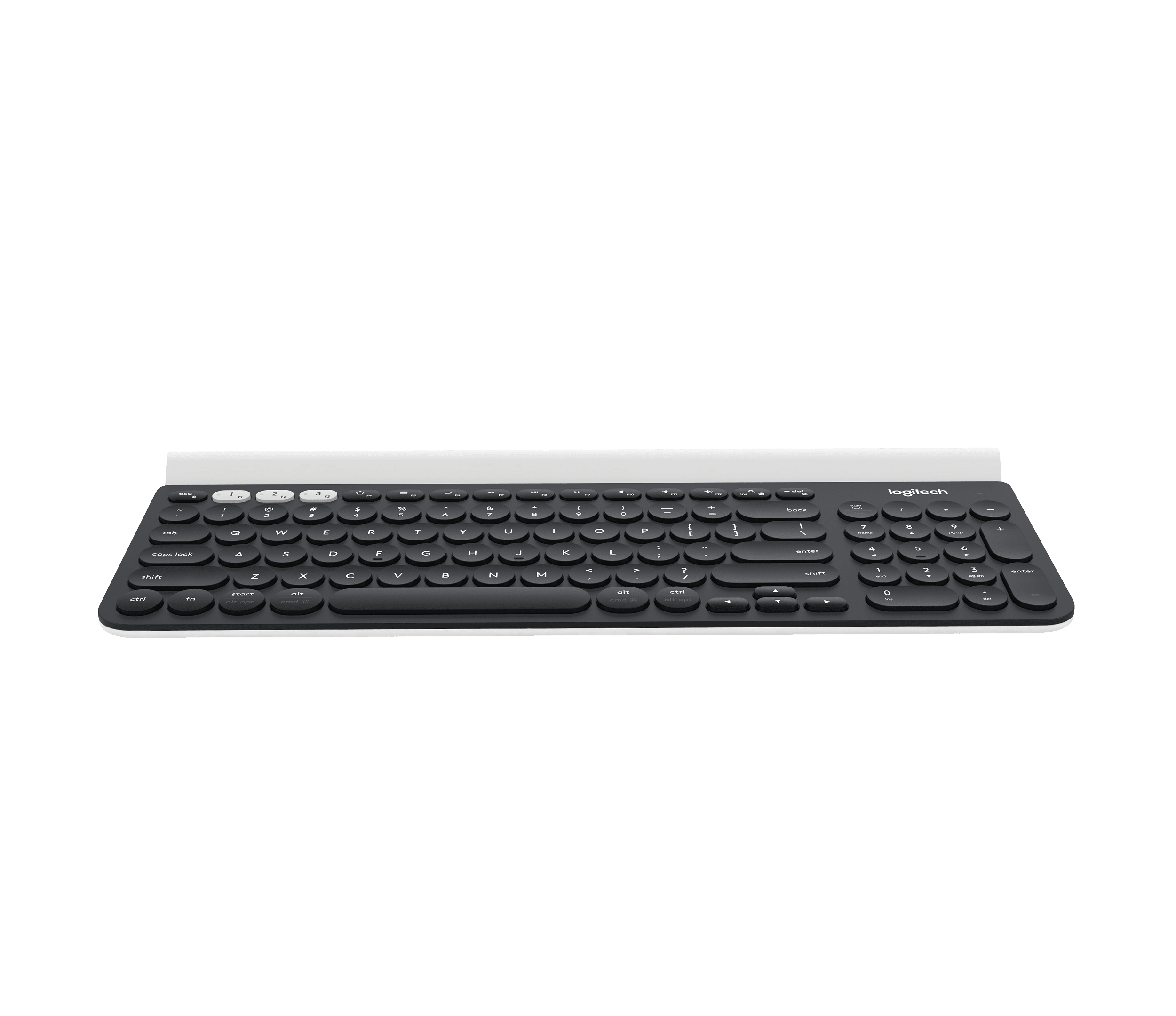 Logitech K780 Multi-Device Wireless Keyboard, цвет: Серый / Белый, вариант 1 — фото 2