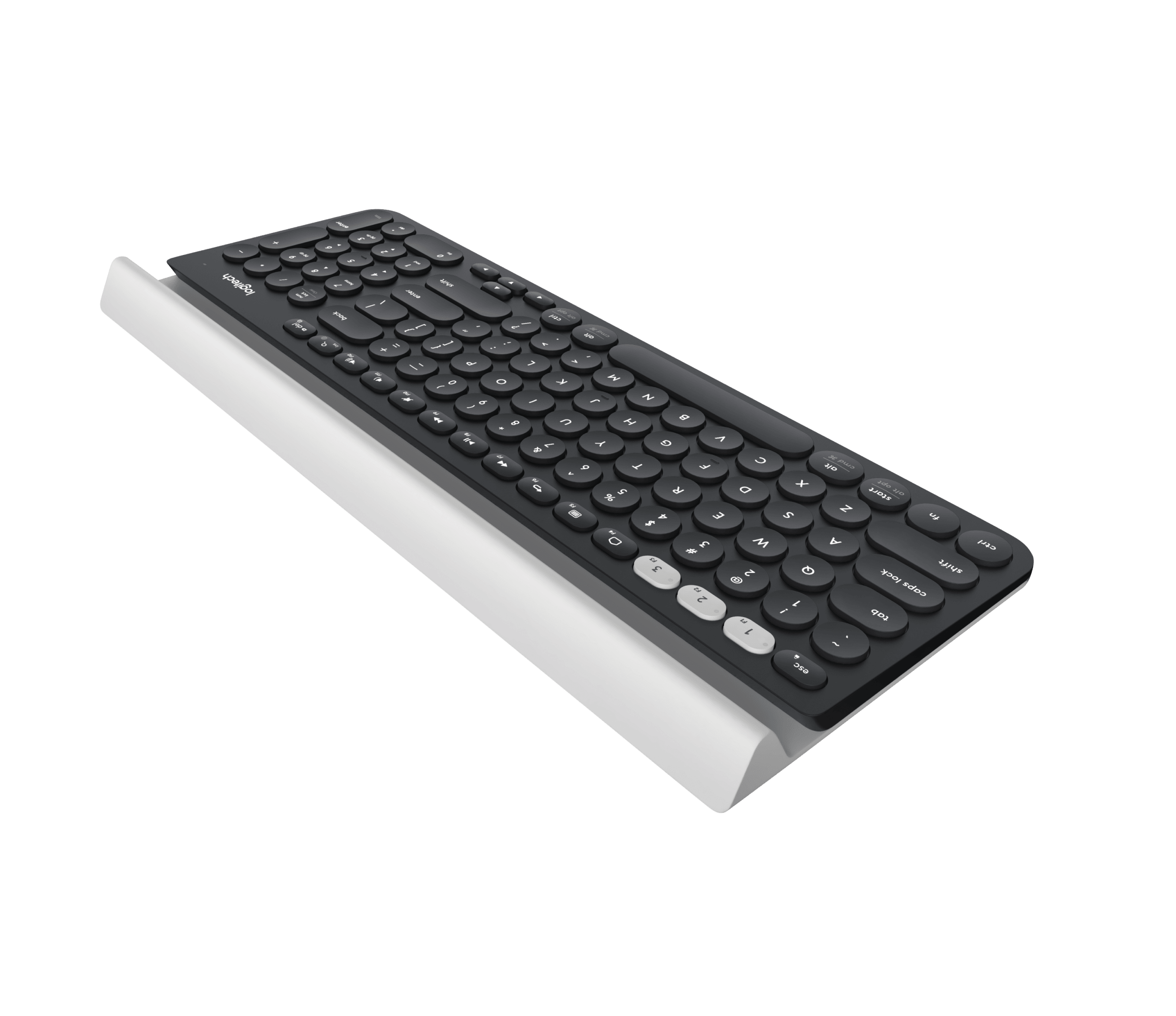 Logitech K780 Multi-Device Wireless Keyboard, цвет: Серый / Белый, вариант 1 — фото 3