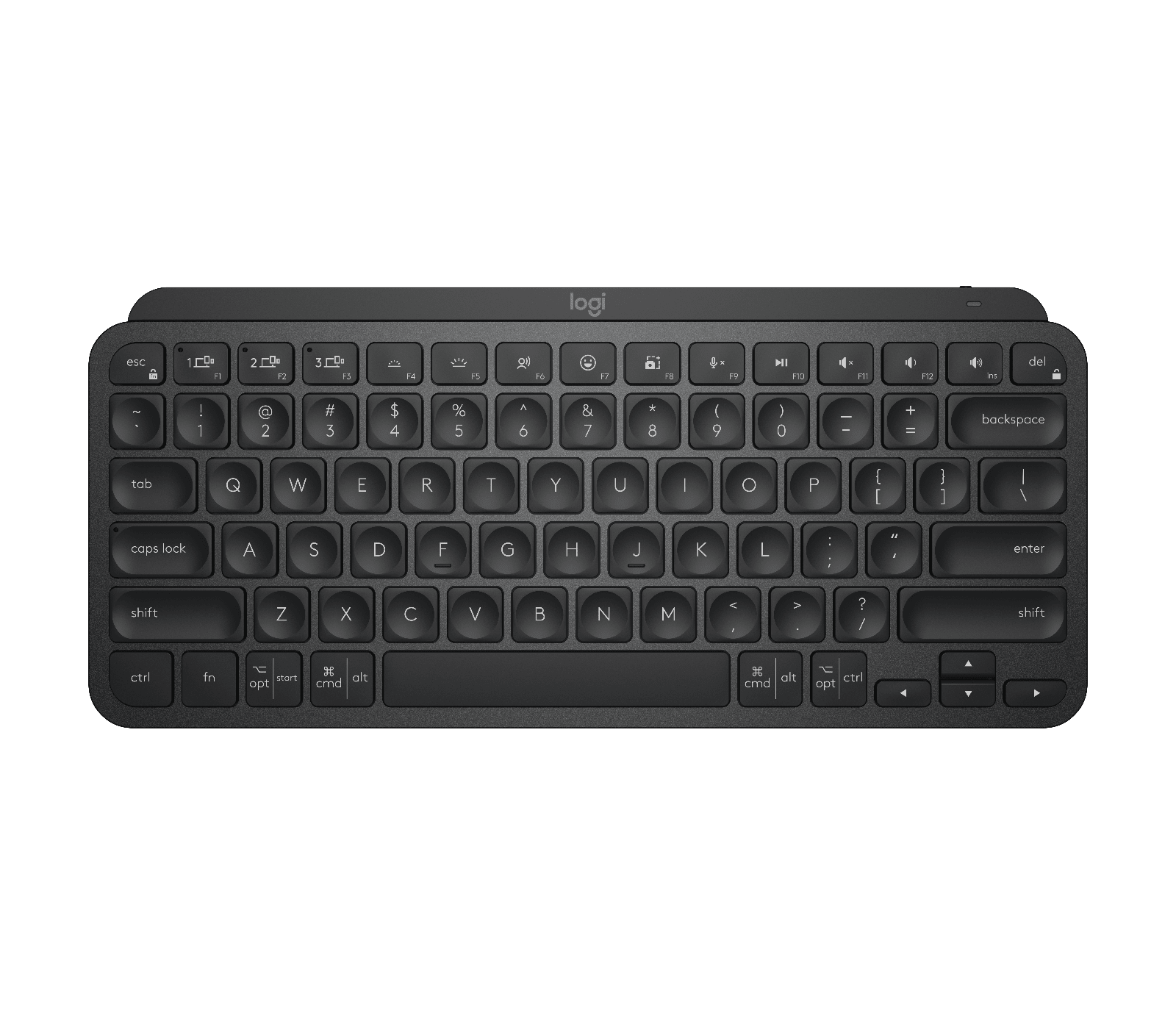 Logitech MX Keys Mini Minimalist Wireless Illuminated Keyboard, цвет: Чёрный