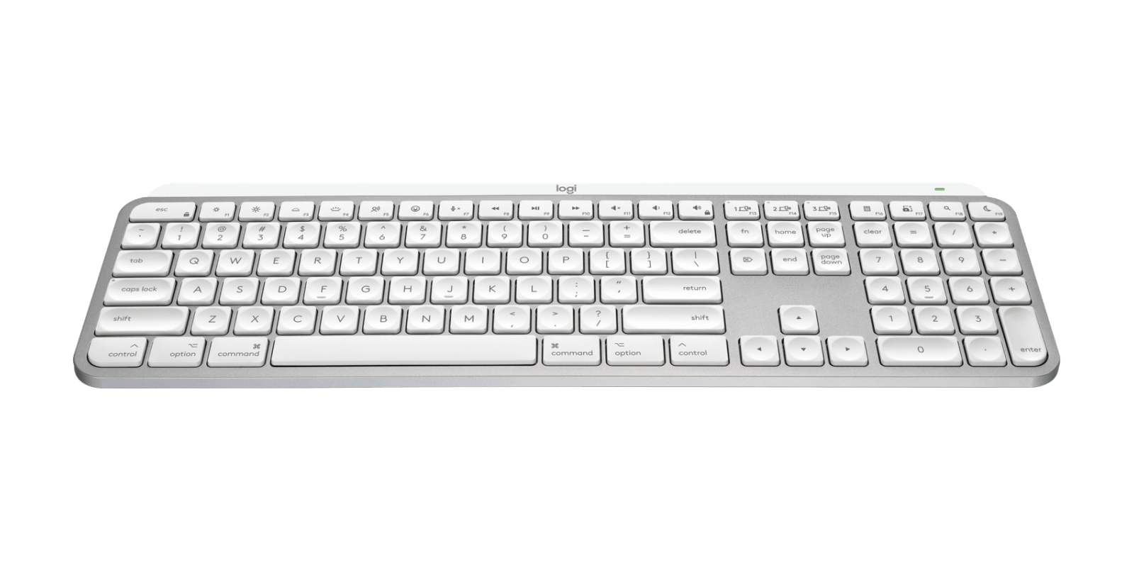 Logitech MX Keys S for Mac, цвет: Бледный серый — фото 2