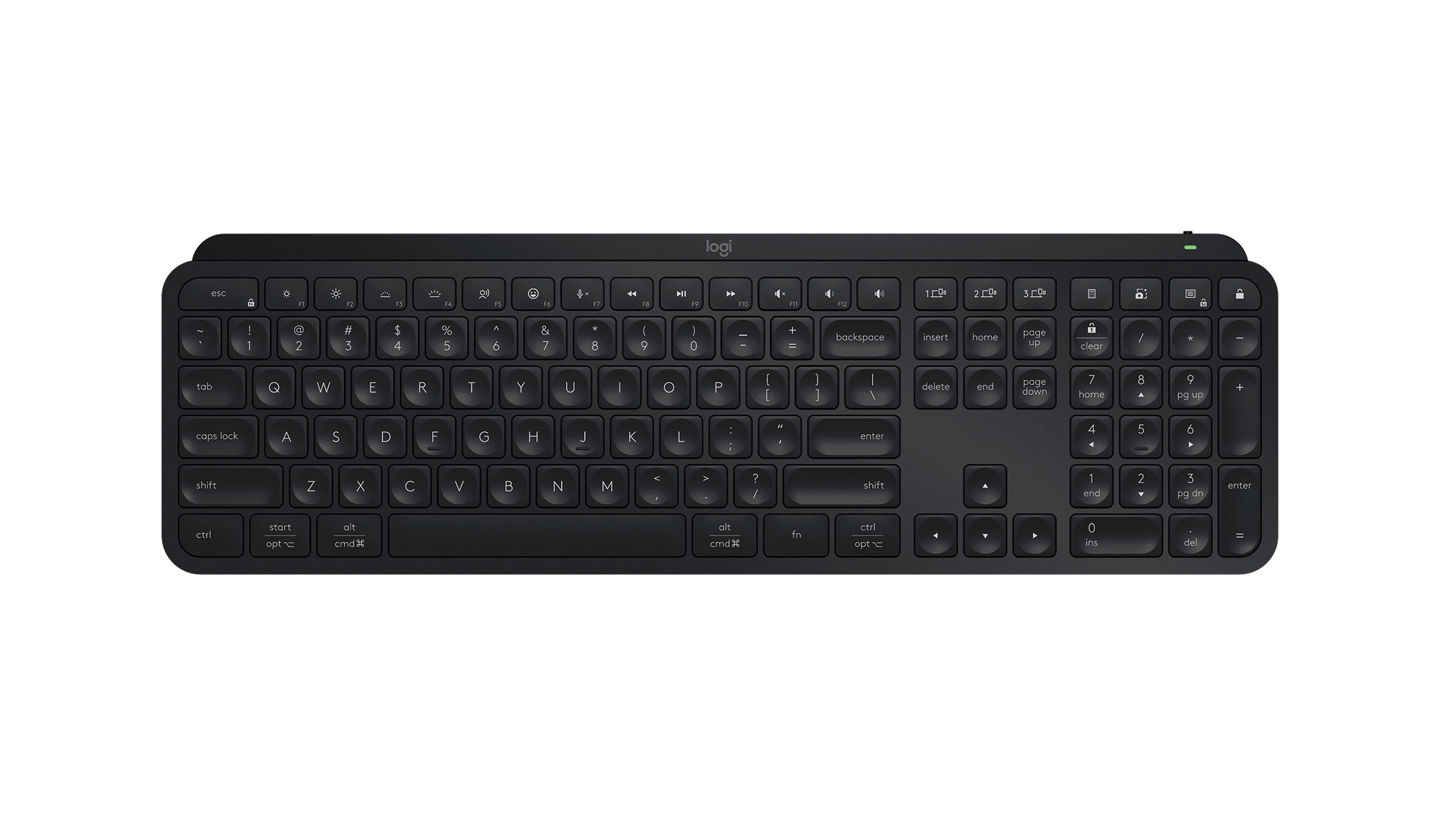 Logitech MX Keys S Advanced Wireless Illuminated Keyboard, цвет: Чёрный