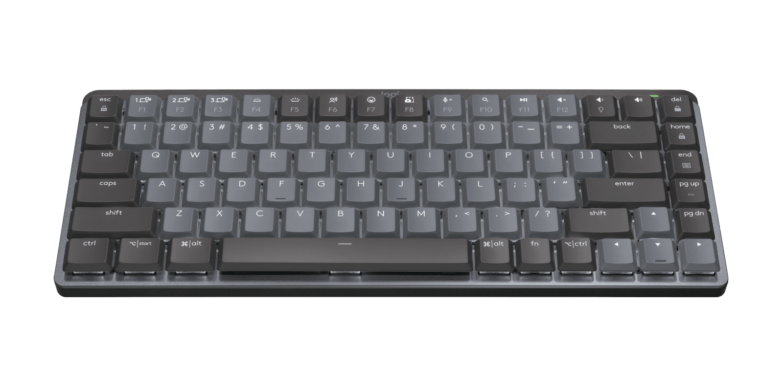 Logitech MX Mechanical Mini Minimalist Illuminated Performance Keyboard, цвет: Графитовый, вариант 1 — фото 2