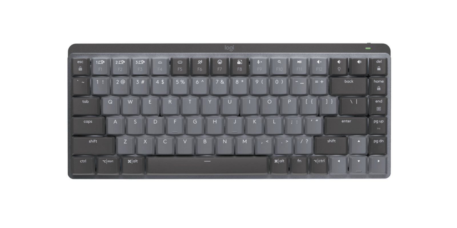Logitech MX Mechanical Mini Minimalist Illuminated Performance Keyboard, цвет: Графитовый, вариант 1 — фото 1