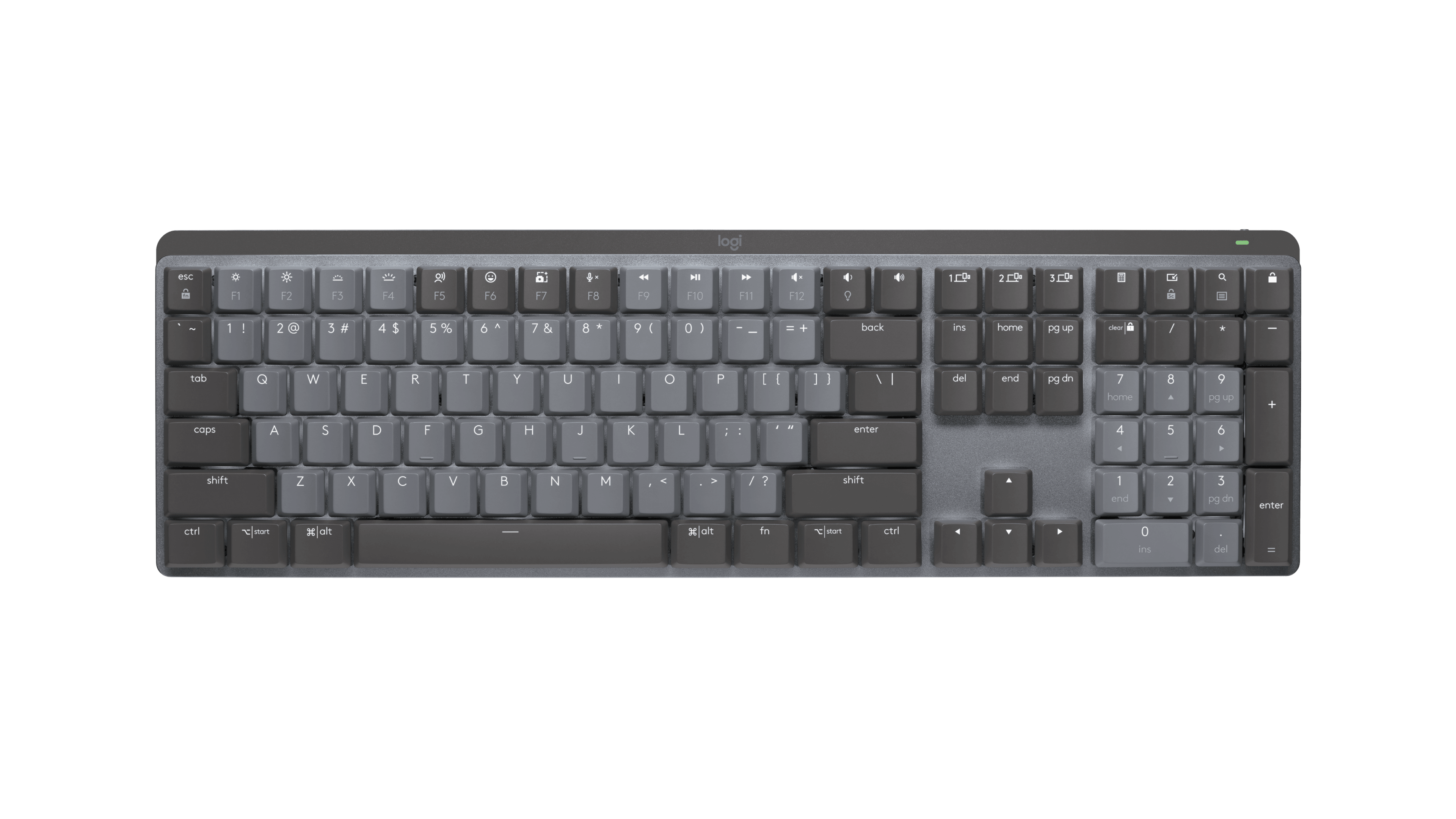 Logitech MX Mechanical Wireless Illuminated Performance Keyboard, цвет: Графитовый