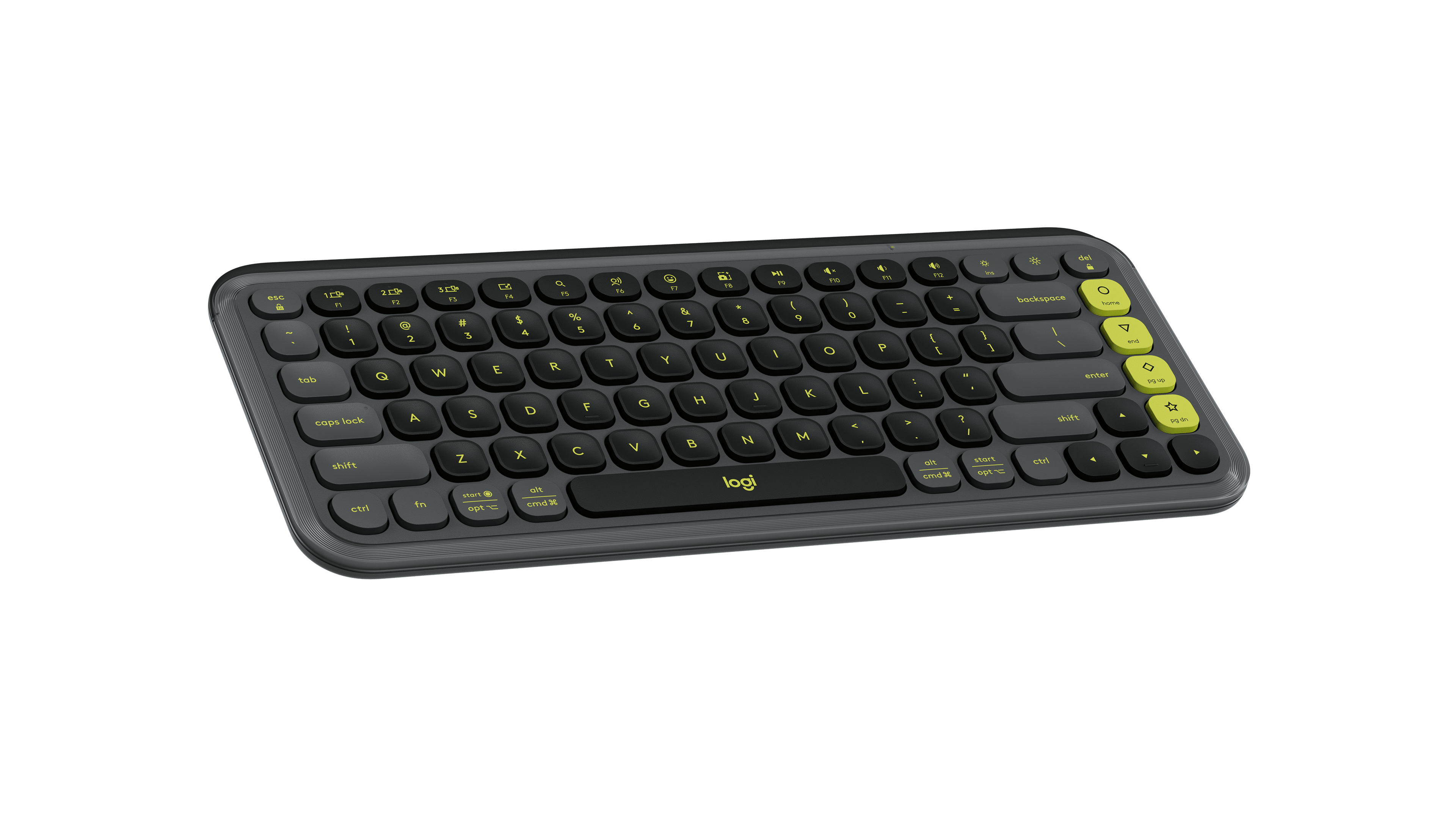 Logitech POP Icon Keys, цвет: Графитовый / Зелёный — фото 3