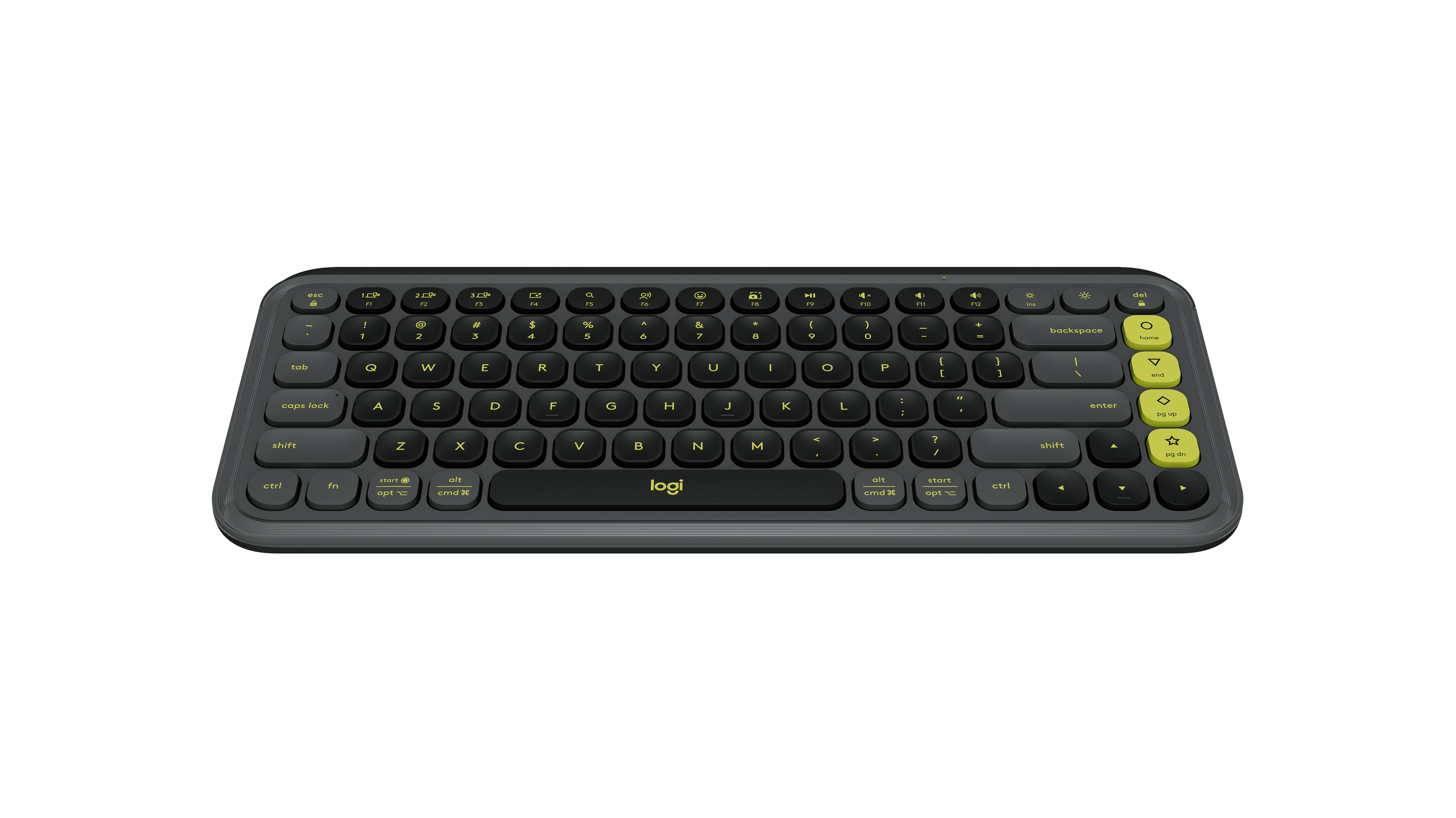 Logitech POP Icon Keys, цвет: Графитовый / Зелёный — фото 2