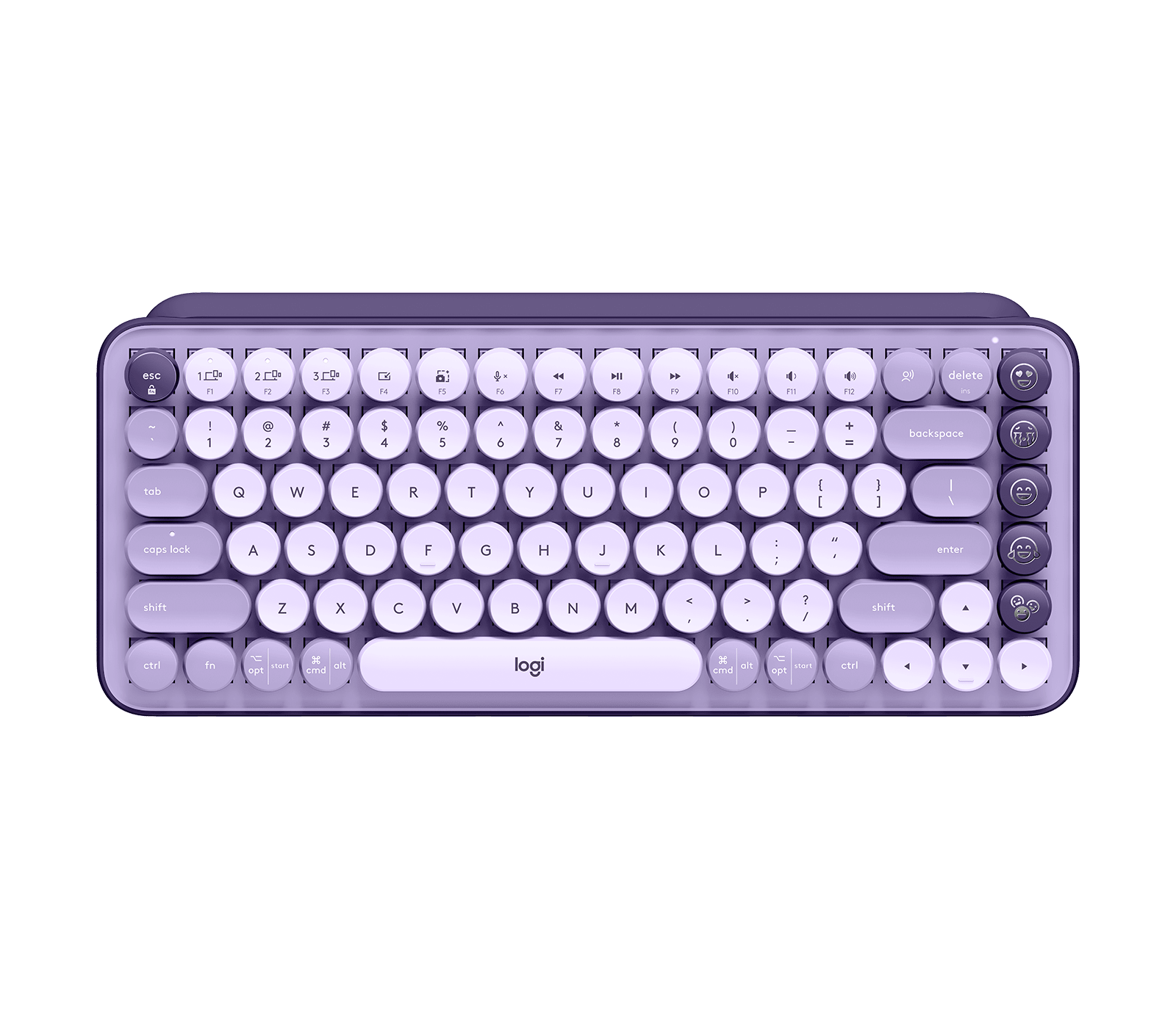 Logitech POP Keys Wireless Mechanical Keyboard with Customizable Emoji Keys, цвет: Cosmos — фото 1