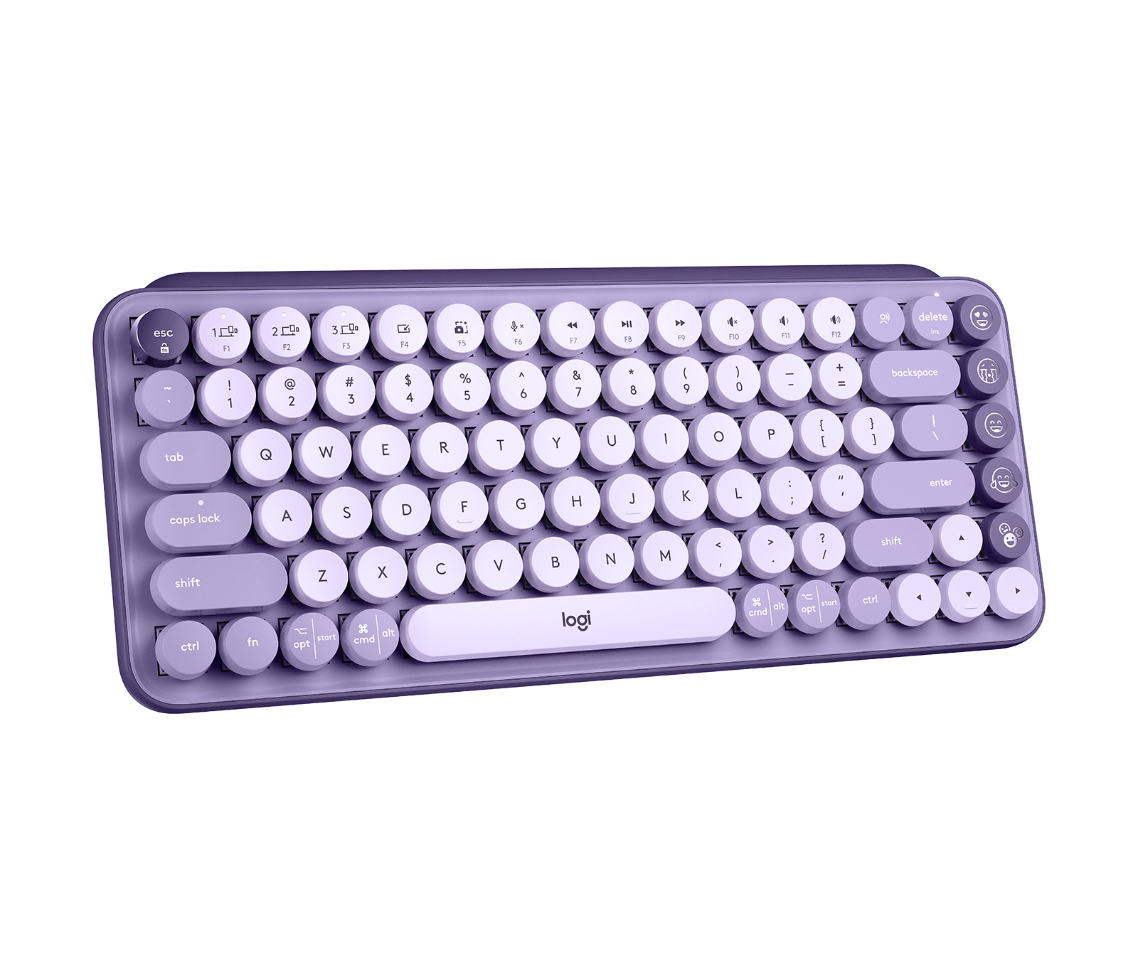 Logitech POP Keys Wireless Mechanical Keyboard with Customizable Emoji Keys, цвет: Cosmos — фото 3