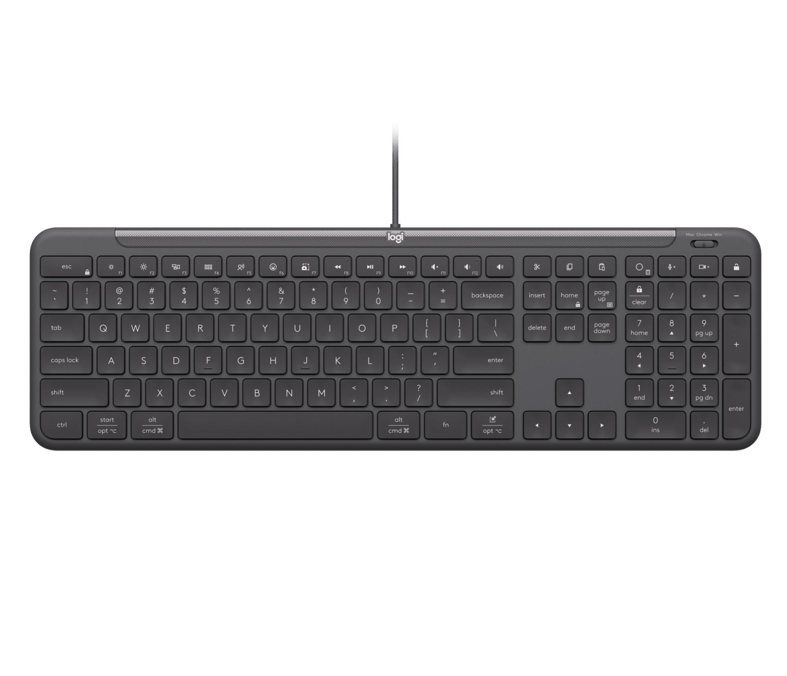Logitech Signature Slim Wired K620 for Business, цвет: Графитовый