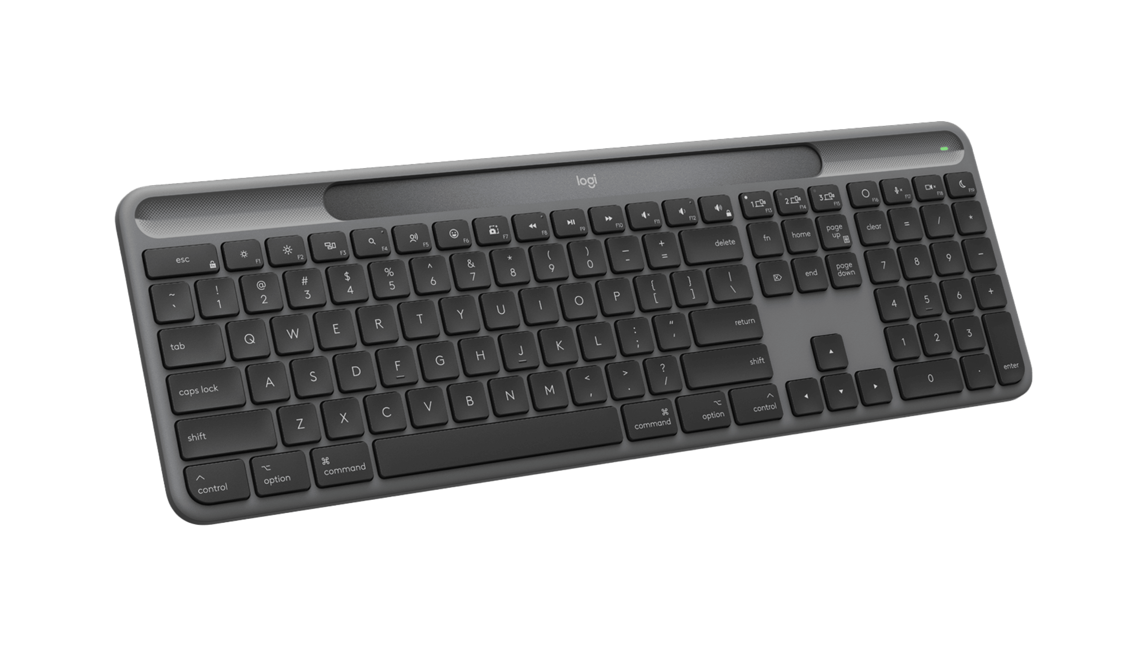 Logitech Signature Slim Solar+ for Mac wireless keyboard K980, цвет: Графитовый — фото 5