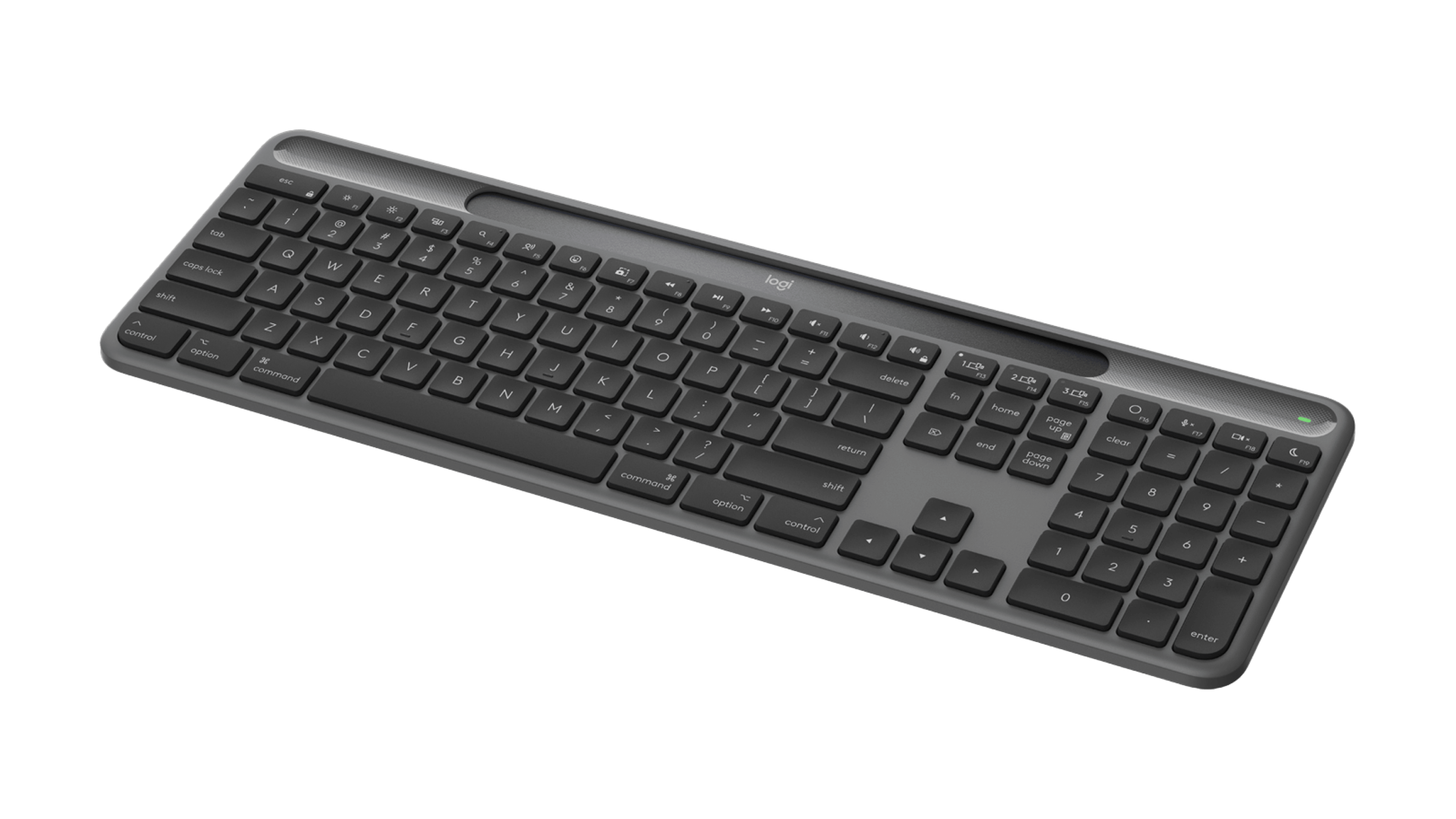 Logitech Signature Slim Solar+ for Mac wireless keyboard K980, цвет: Графитовый — фото 4