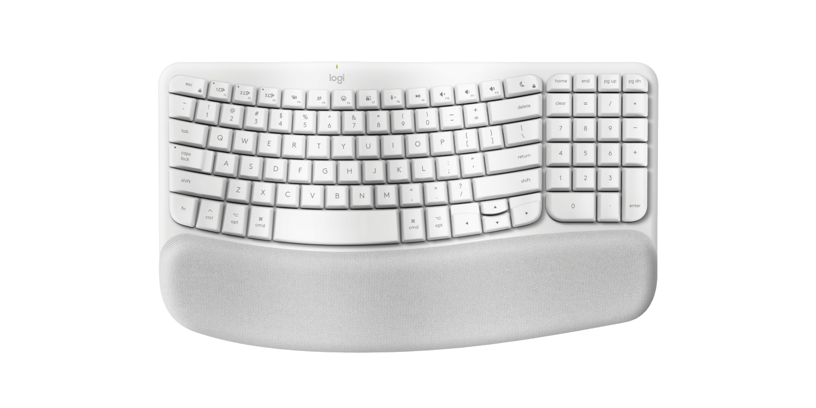 Logitech Wave Keys for Mac, цвет: Молочно-белый