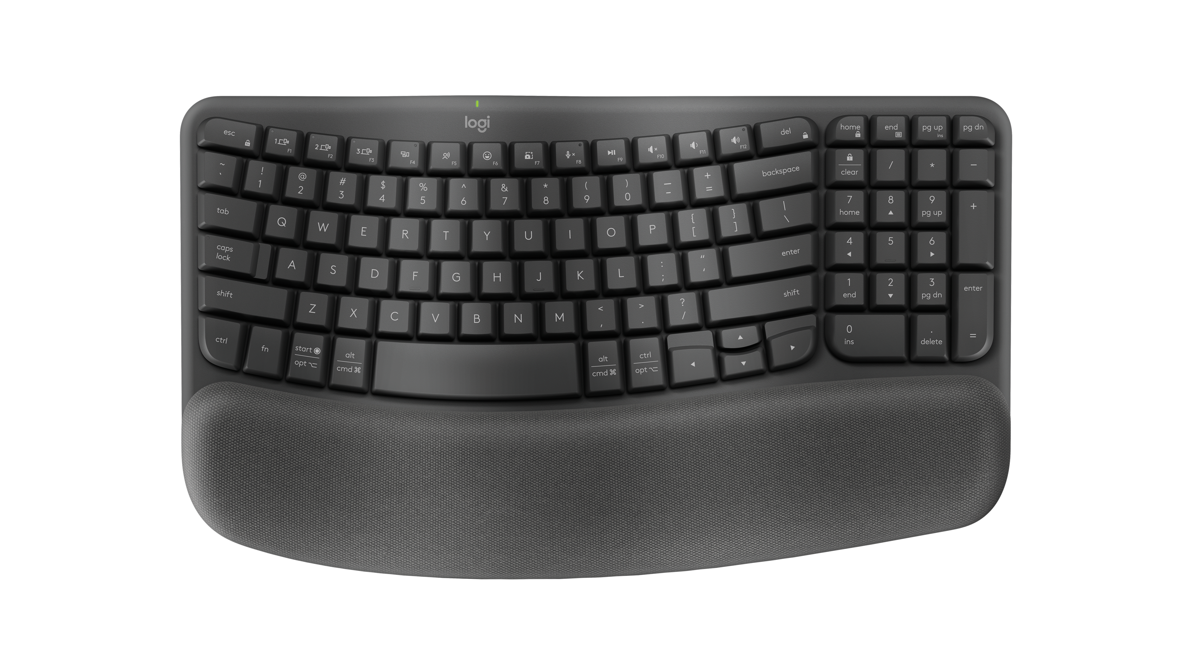 Logitech Wave Keys, цвет: Графитовый