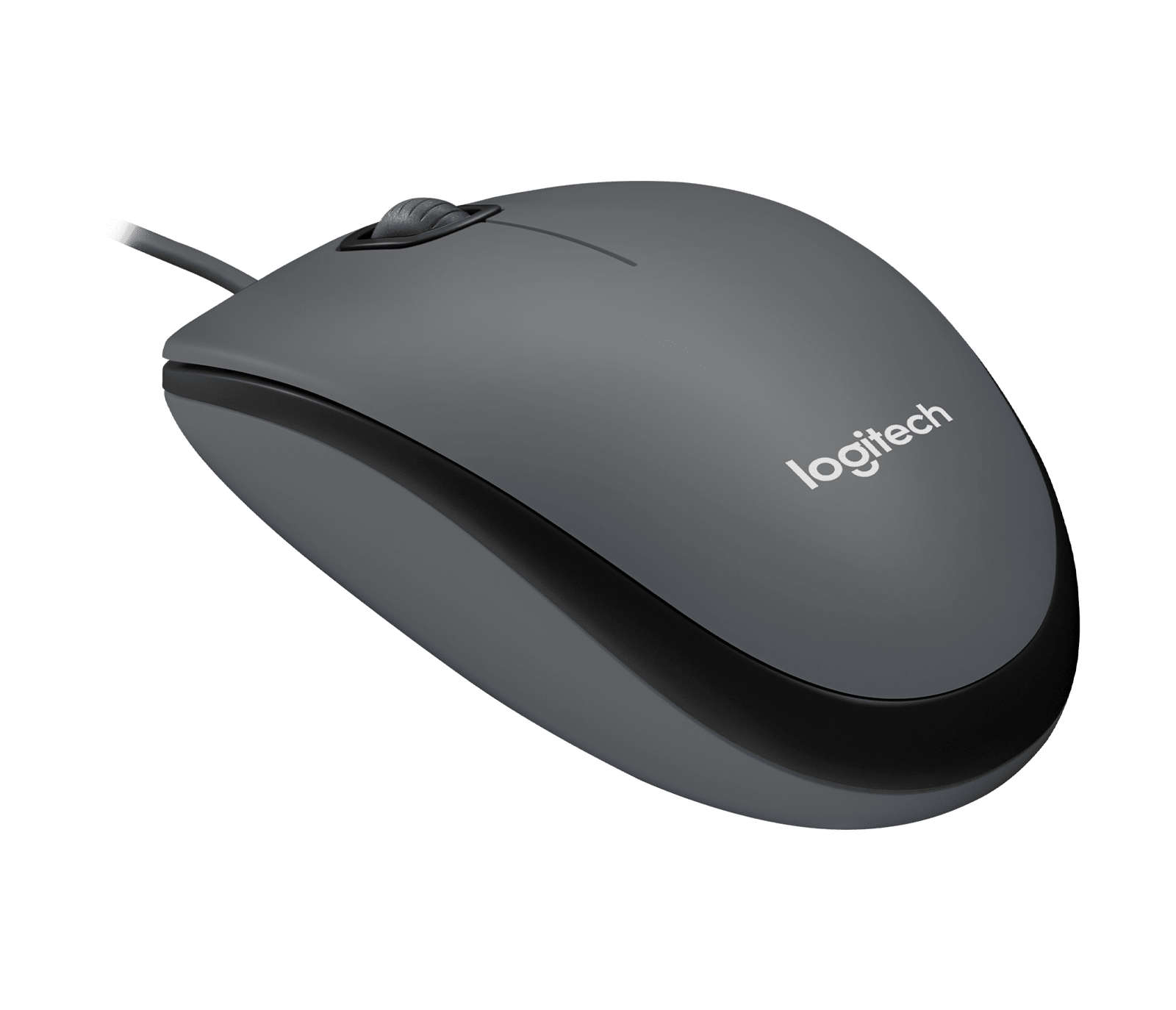Logitech M100 Corded Mouse Comfortable. Durable. Essential, цвет: Серый — фото 2