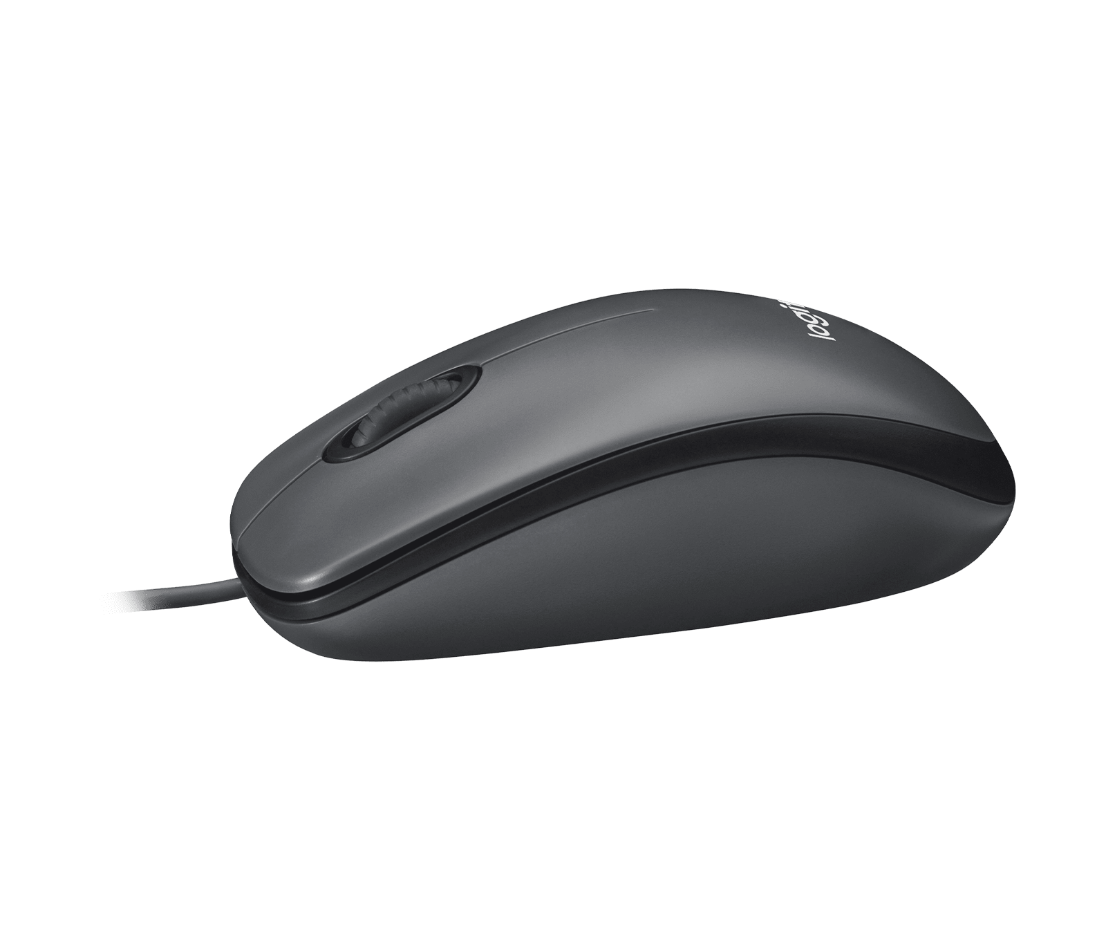 Logitech M100 Corded Mouse Comfortable. Durable. Essential, цвет: Серый — фото 4