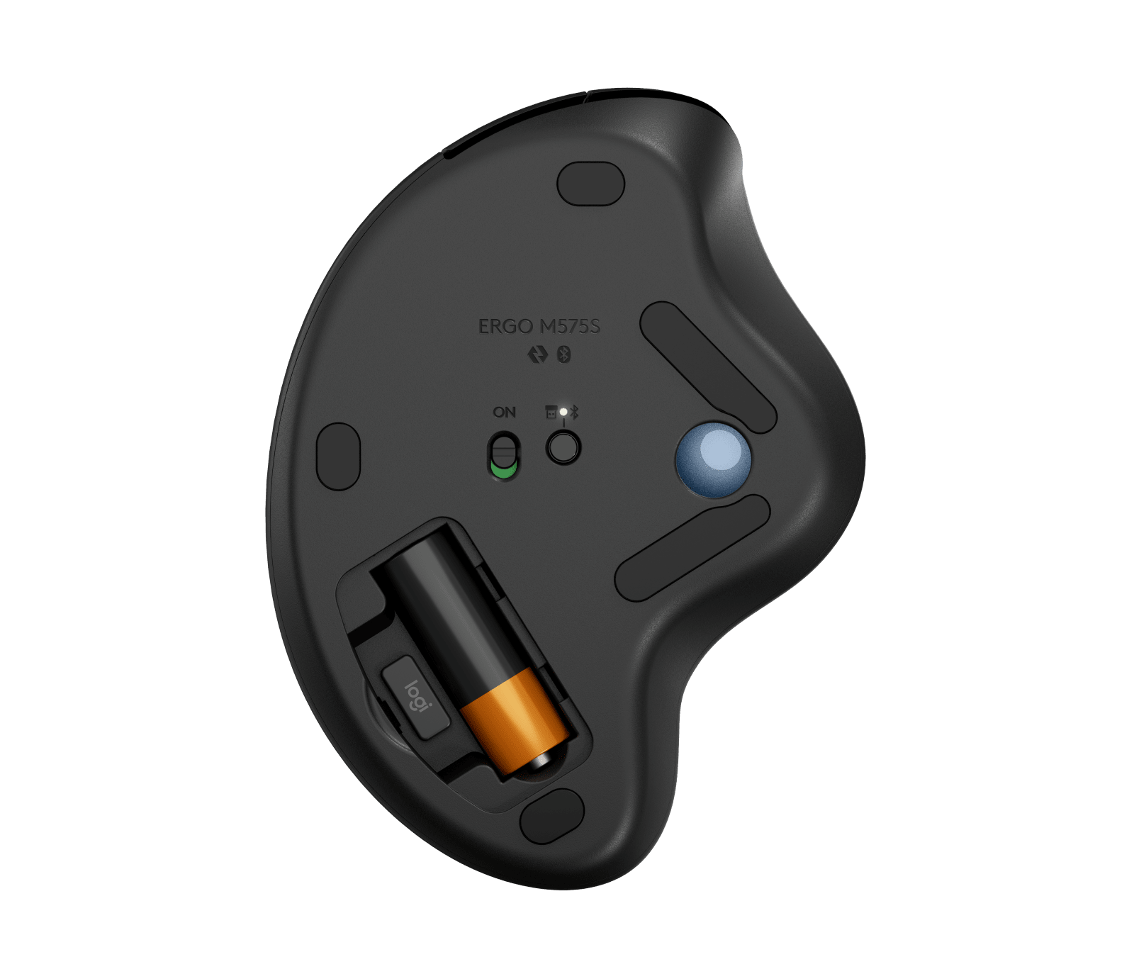 Logitech Ergo M575S Work in your comfort zone with Ergo M575S Wireless Trackball, цвет: Чёрный синий — фото 7
