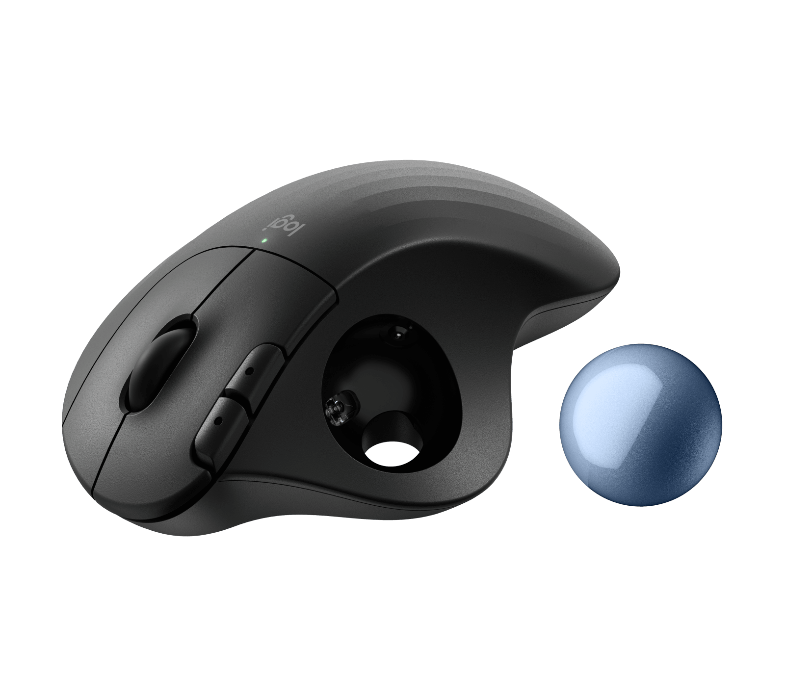 Logitech Ergo M575S Work in your comfort zone with Ergo M575S Wireless Trackball, цвет: Чёрный синий — фото 5