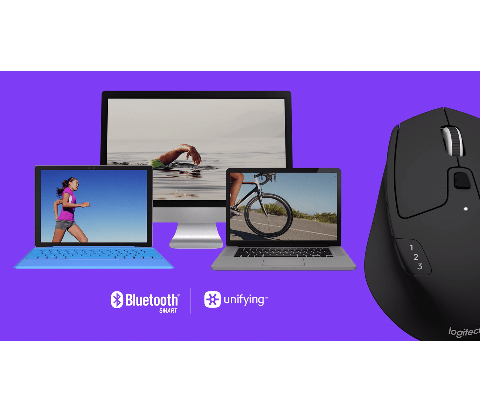 Logitech M720 Triathlon Multi-Device Wireless Mouse with Hyper-fast scrolling, цвет: Чёрный — фото 6