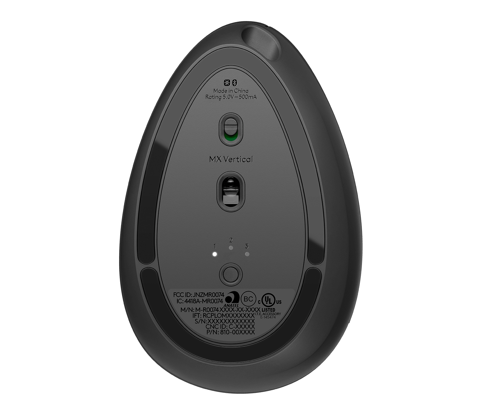 Logitech MX Vertical Advanced Ergonomic Mouse, цвет: Графитовый — фото 5