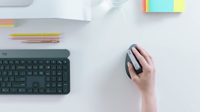 Logitech MX Vertical Advanced Ergonomic Mouse, цвет: Графитовый — фото 6