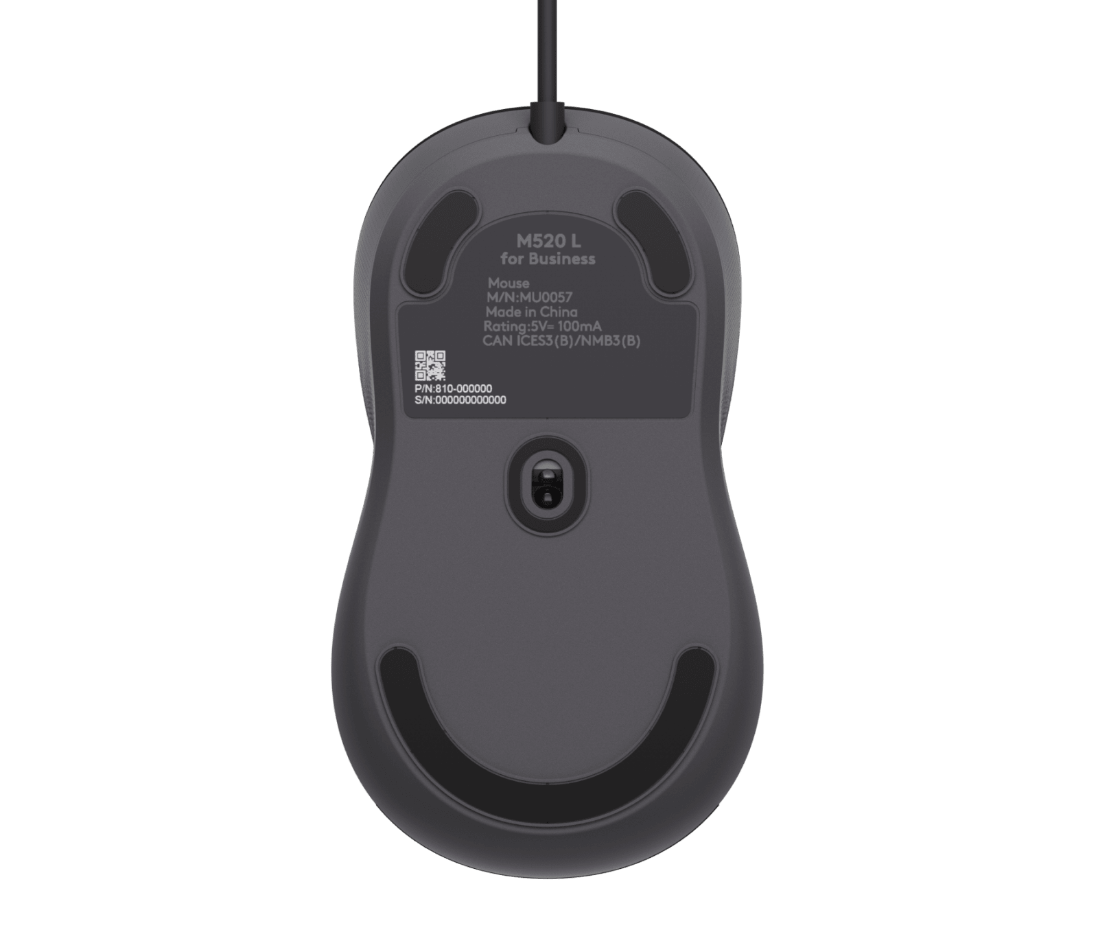 Logitech Signature Wired M520 L for Business, цвет: Графитовый — фото 2