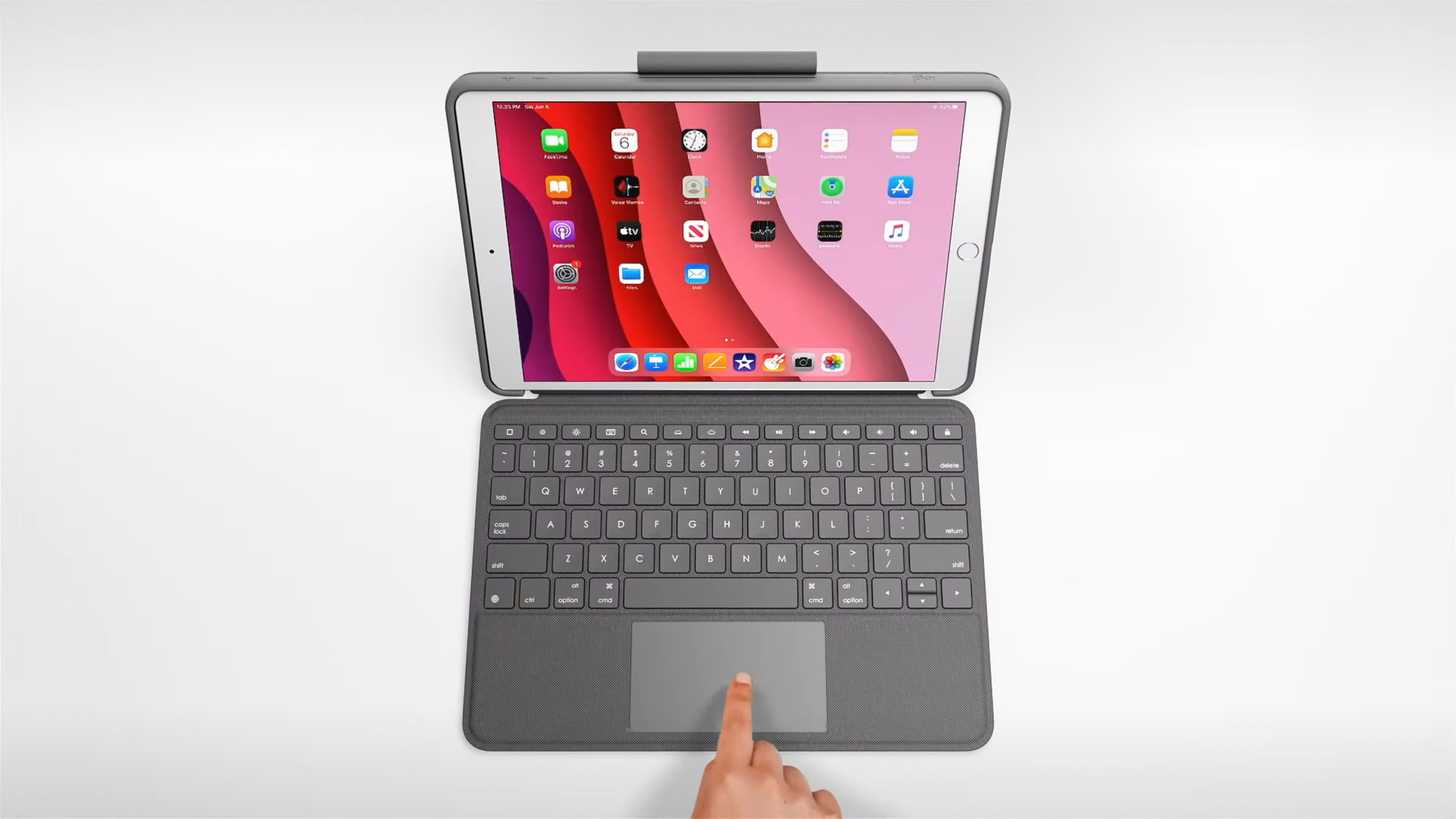 Logitech Combo Touch for iPad, цвет: Графитовый — фото 6