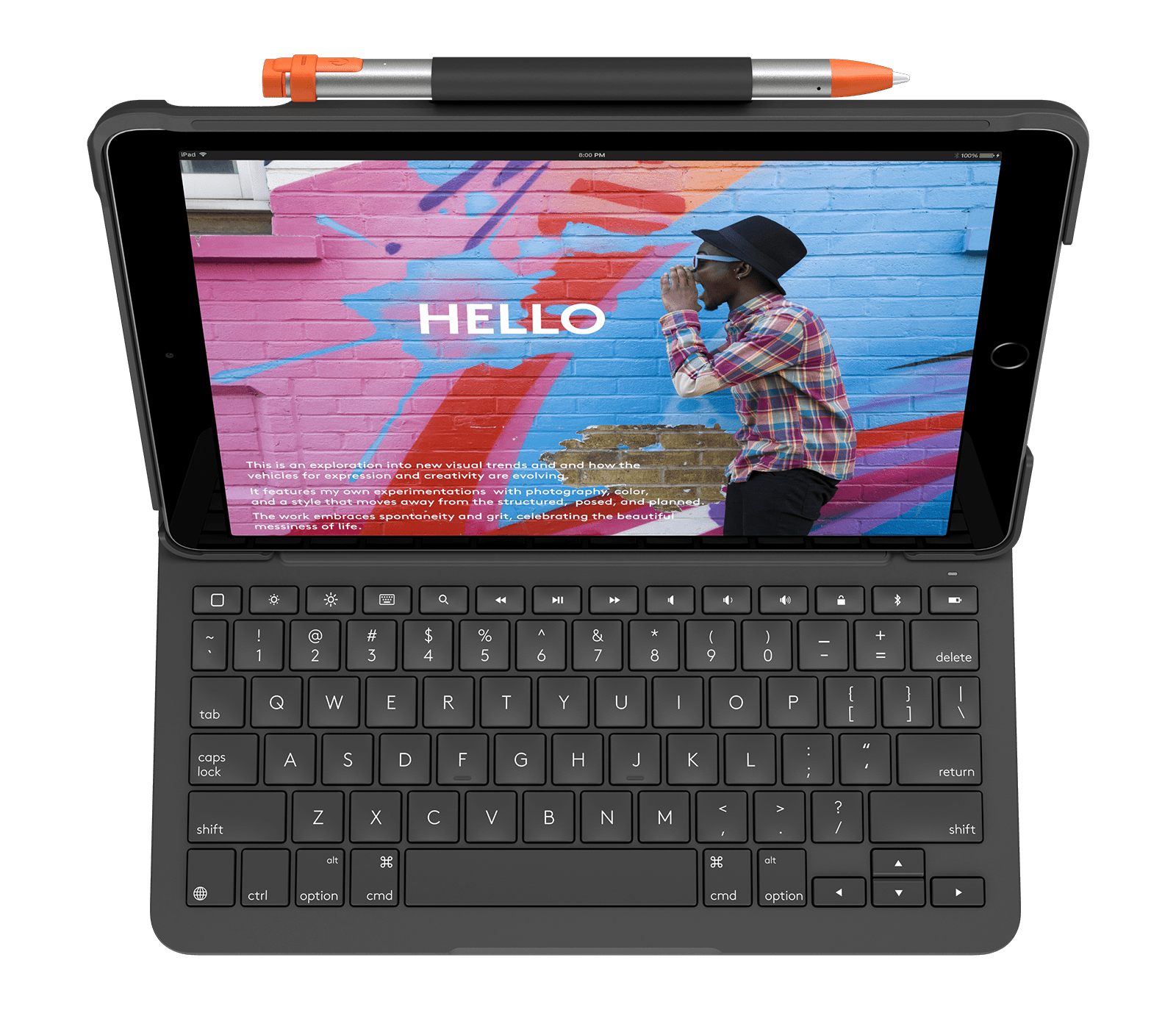 Logitech Slim Folio for iPad, цвет: Графитовый — фото 2