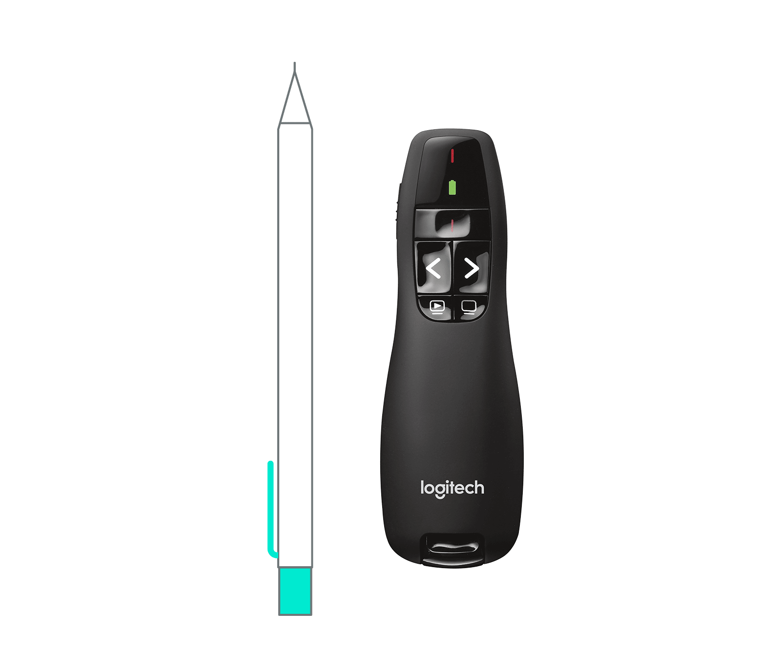 Logitech R400 USB, Intuitive layout for easy presenting, цвет: Чёрный — фото 5
