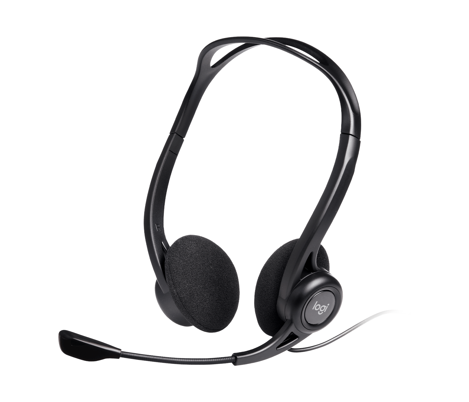 Logitech 960 USB Headset Affordable computer headset, цвет: Чёрный