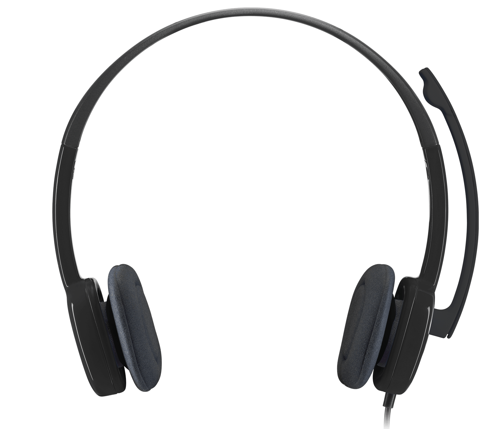 Logitech H151 Stereo Headset Multi-device headset with in-line controls, цвет: Чёрный — фото 2