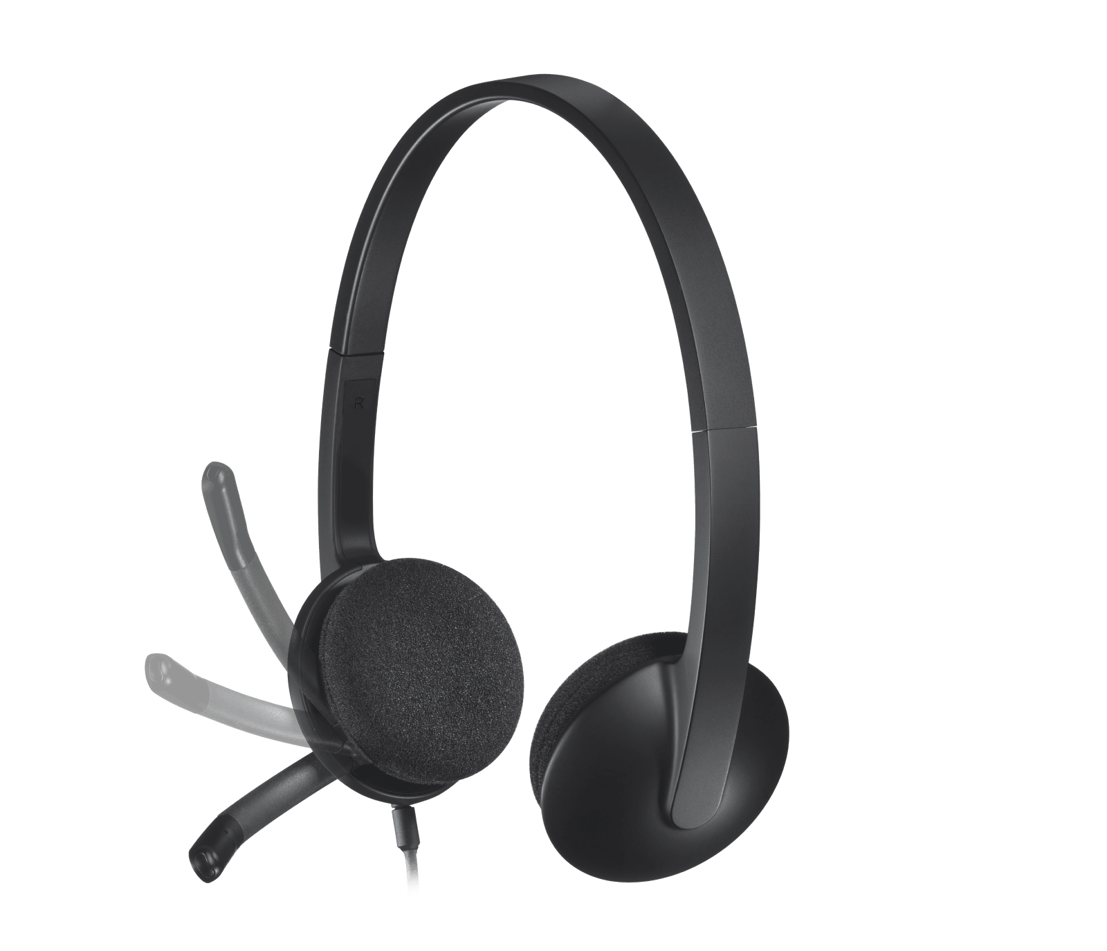 Logitech H340 USB Computer Headset, цвет: Чёрный — фото 3