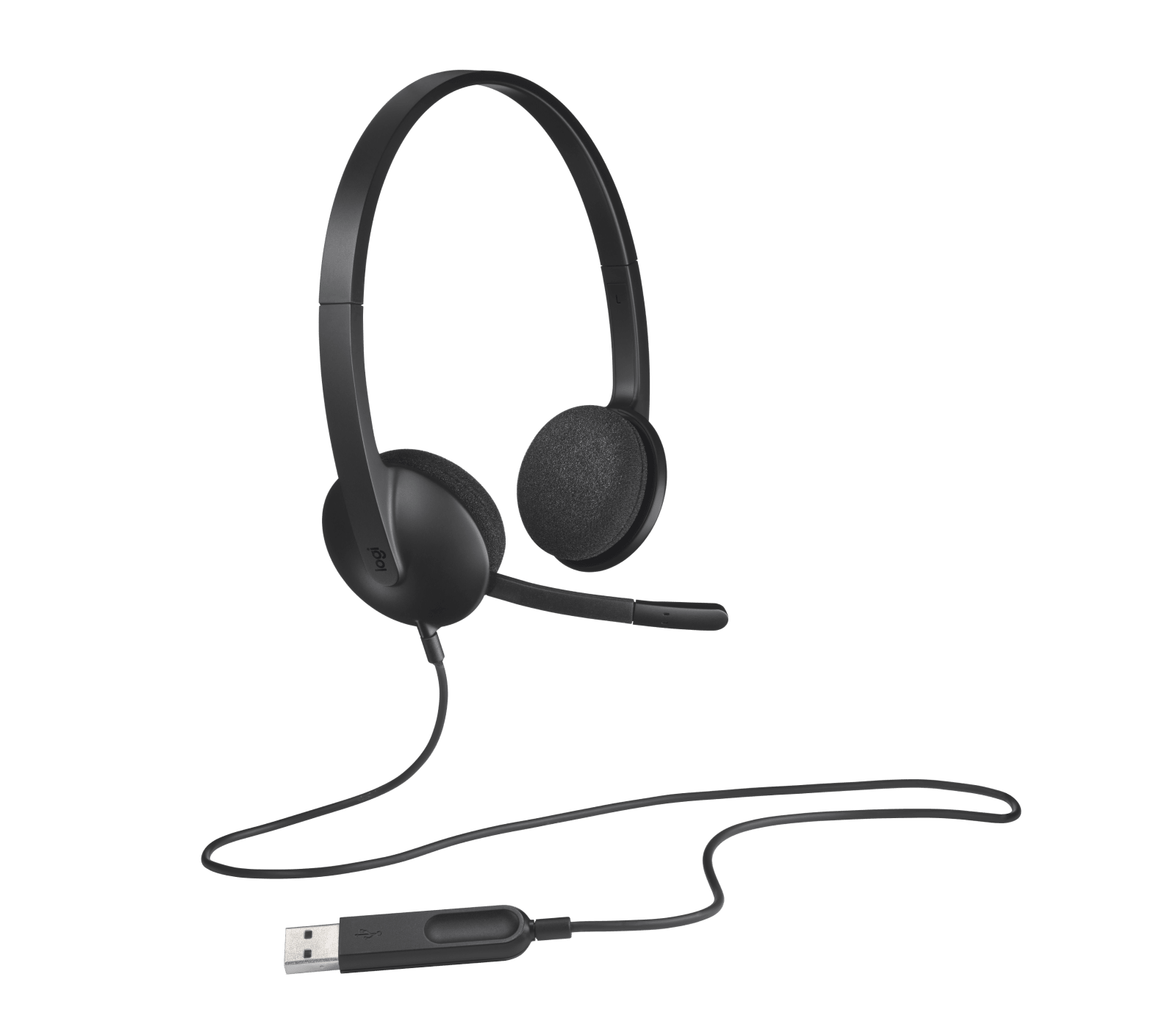 Logitech H340 USB Computer Headset, цвет: Чёрный — фото 5