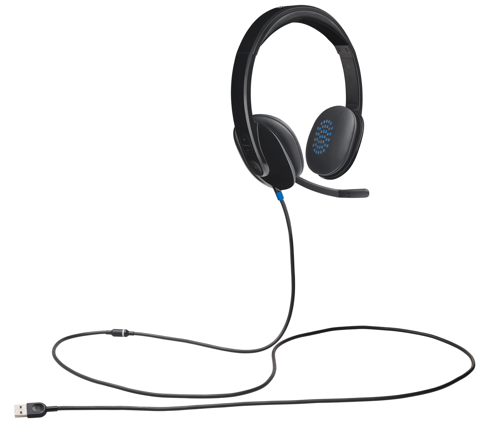 Logitech H540 USB Computer Headset, цвет: Чёрный — фото 4