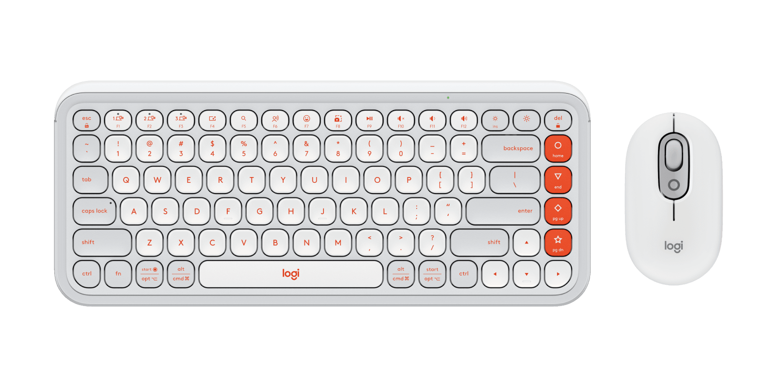 logicool POP ICON KEYS ホワイト/オレンジ POP Icon Keys Bluetooth Keyboard | Logitech