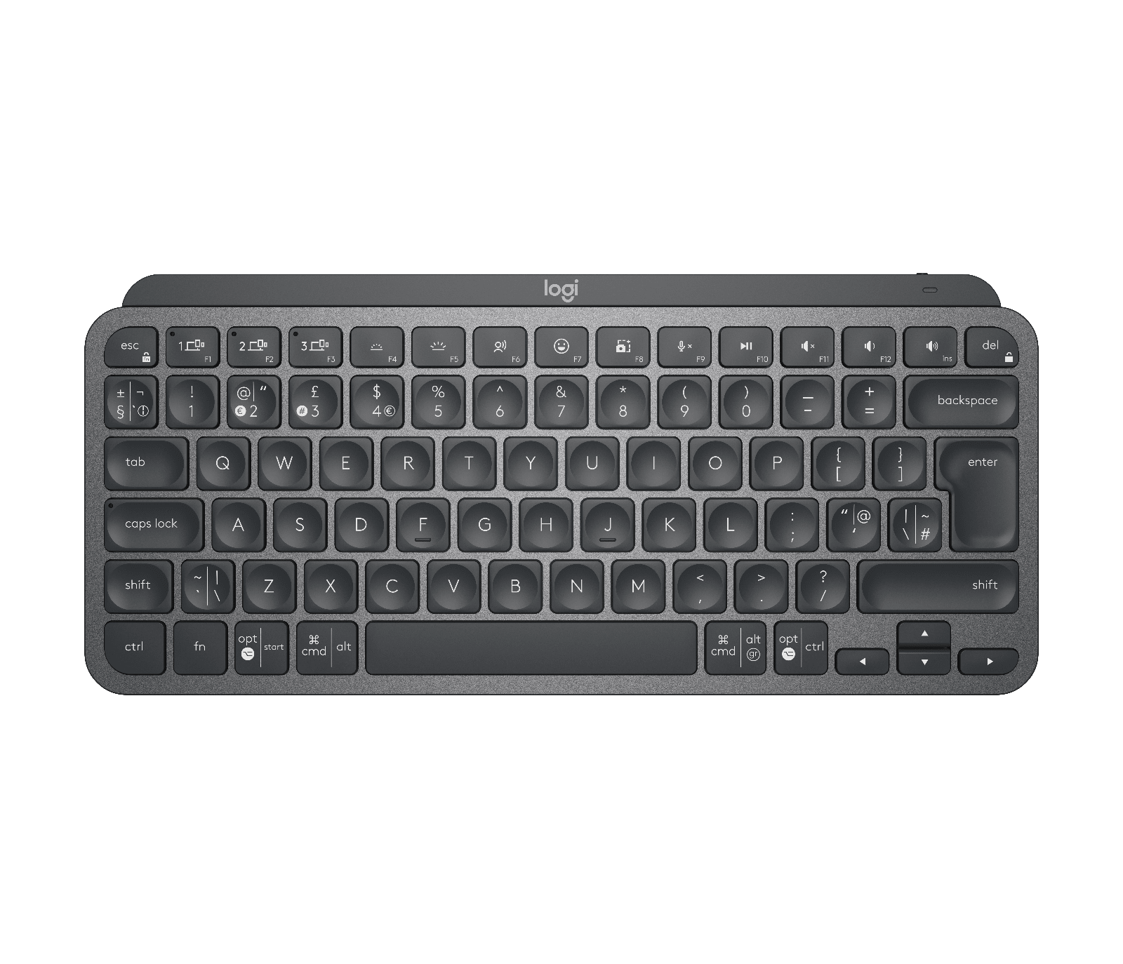 【美品】 mx-keys-mini-top-graphite-uk.png キーボード