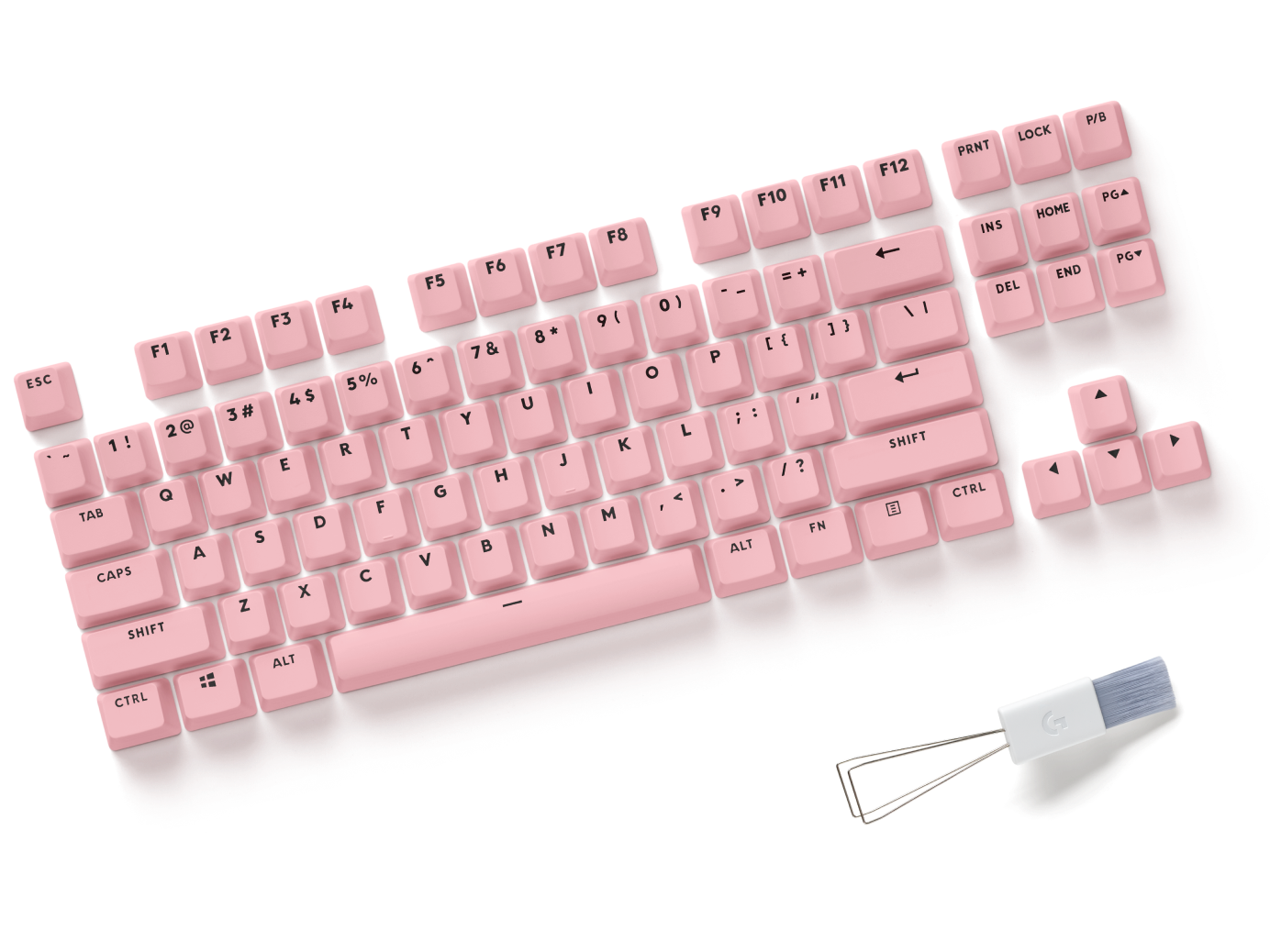 ロジクール G715 リニア＋キーキャップpink＋上部プレートpink - PC