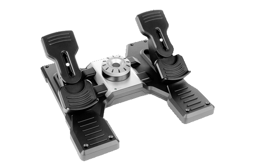 Flight Rudder Pedals プロフェッショナル シミュレーション トーブレーキ搭載のラダーペダル