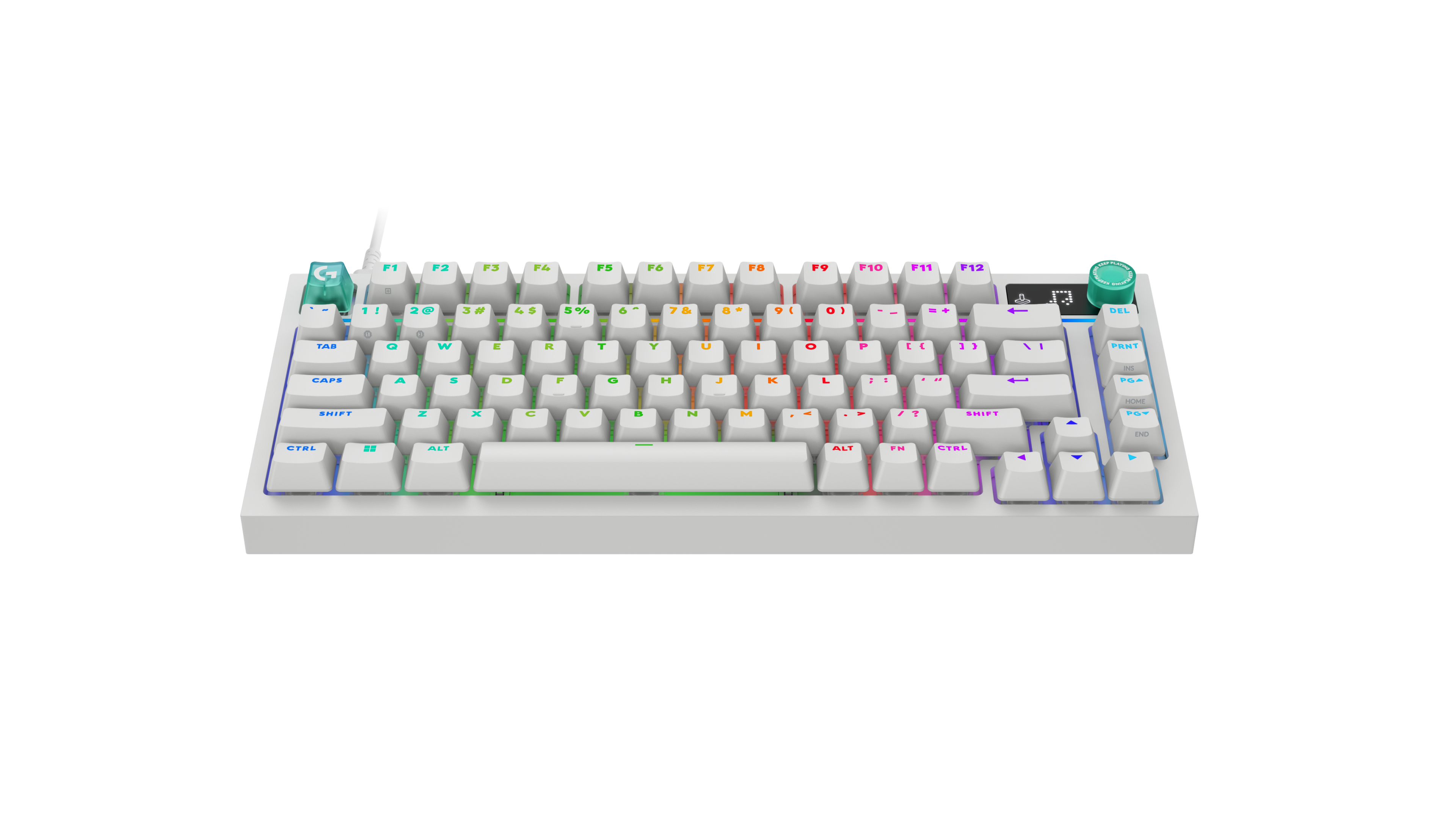 Logitech G316 X 75 Mechanical Gaming Keyboard - White (UK) thumbnail 2