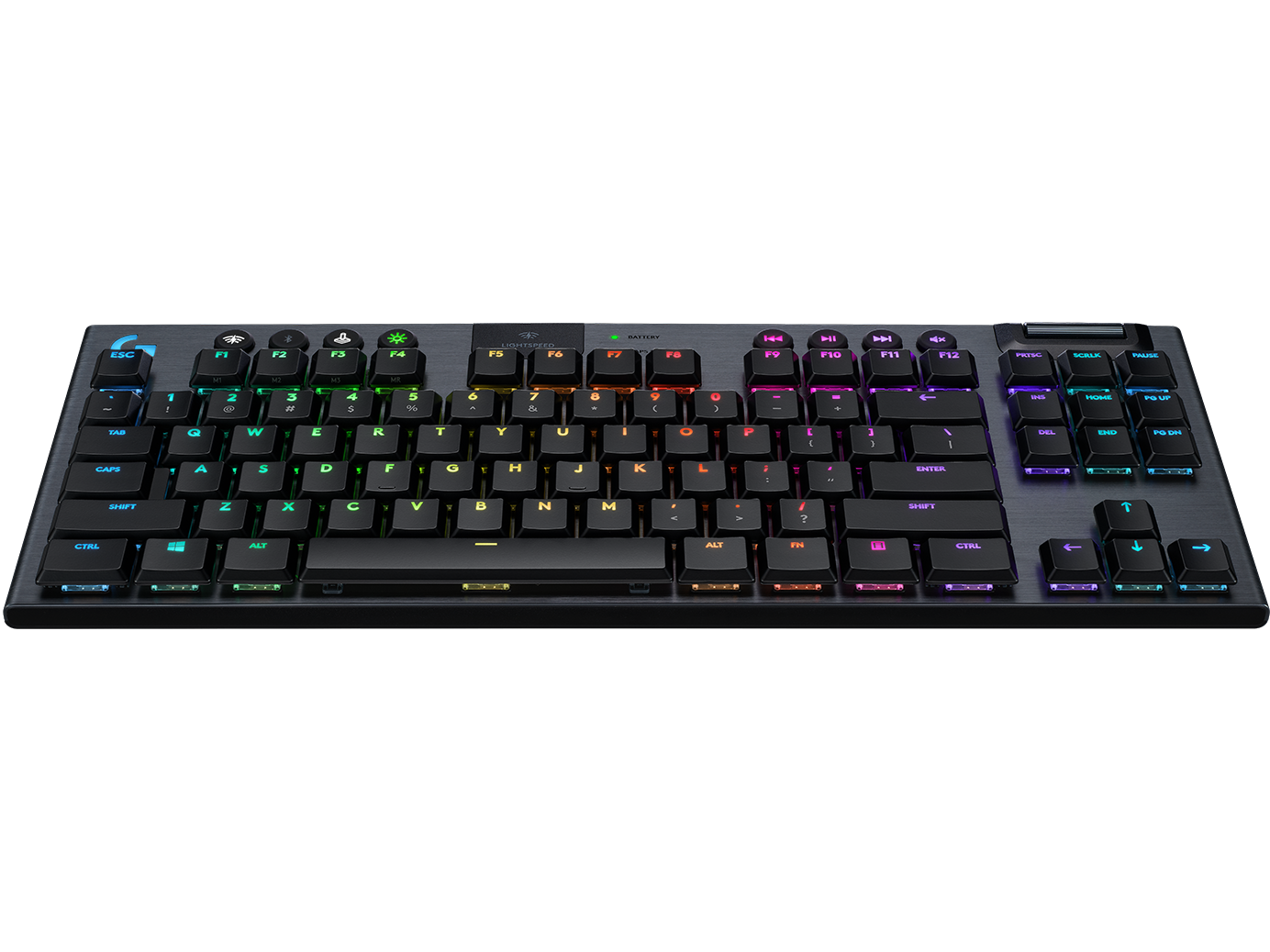 Image of G915 TKL Logitech G915 TKL Tenkeyless LIGHTSPEED Wireless RGB Mechanical Gaming Keyboard - Carbon English Tactile