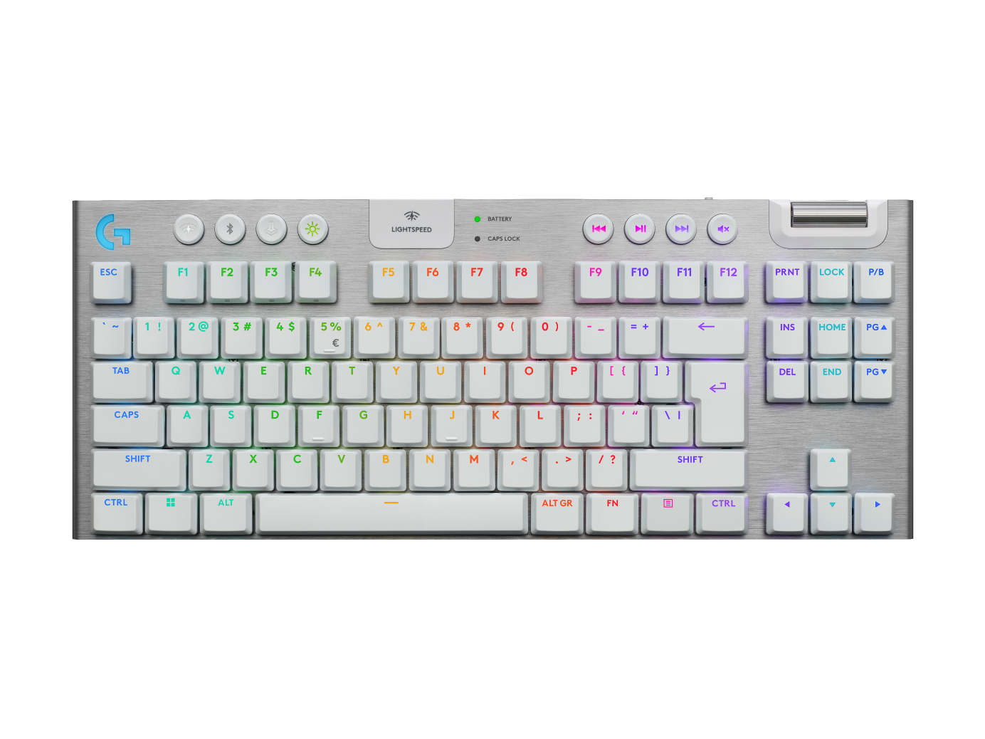 logicool G915 X LIGHTSPEED TKL ホワイト G915 X TKL Draadloos RGB Gaming-toetsenbord | Logitech G