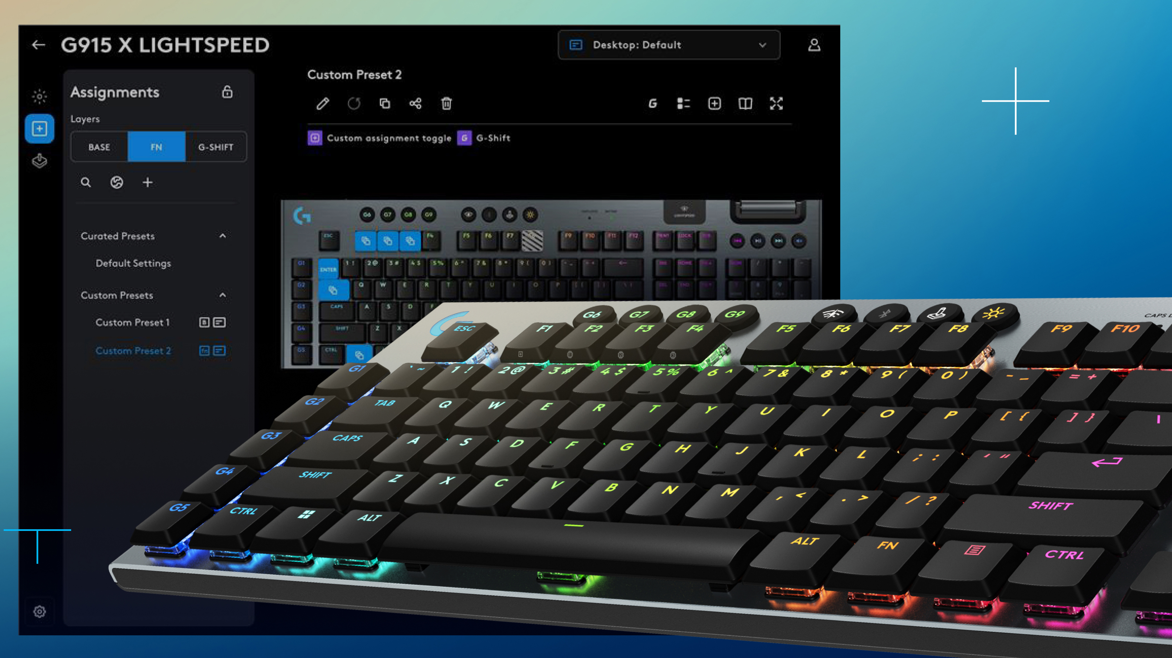 G915 X LIGHTSPEED keyboard image