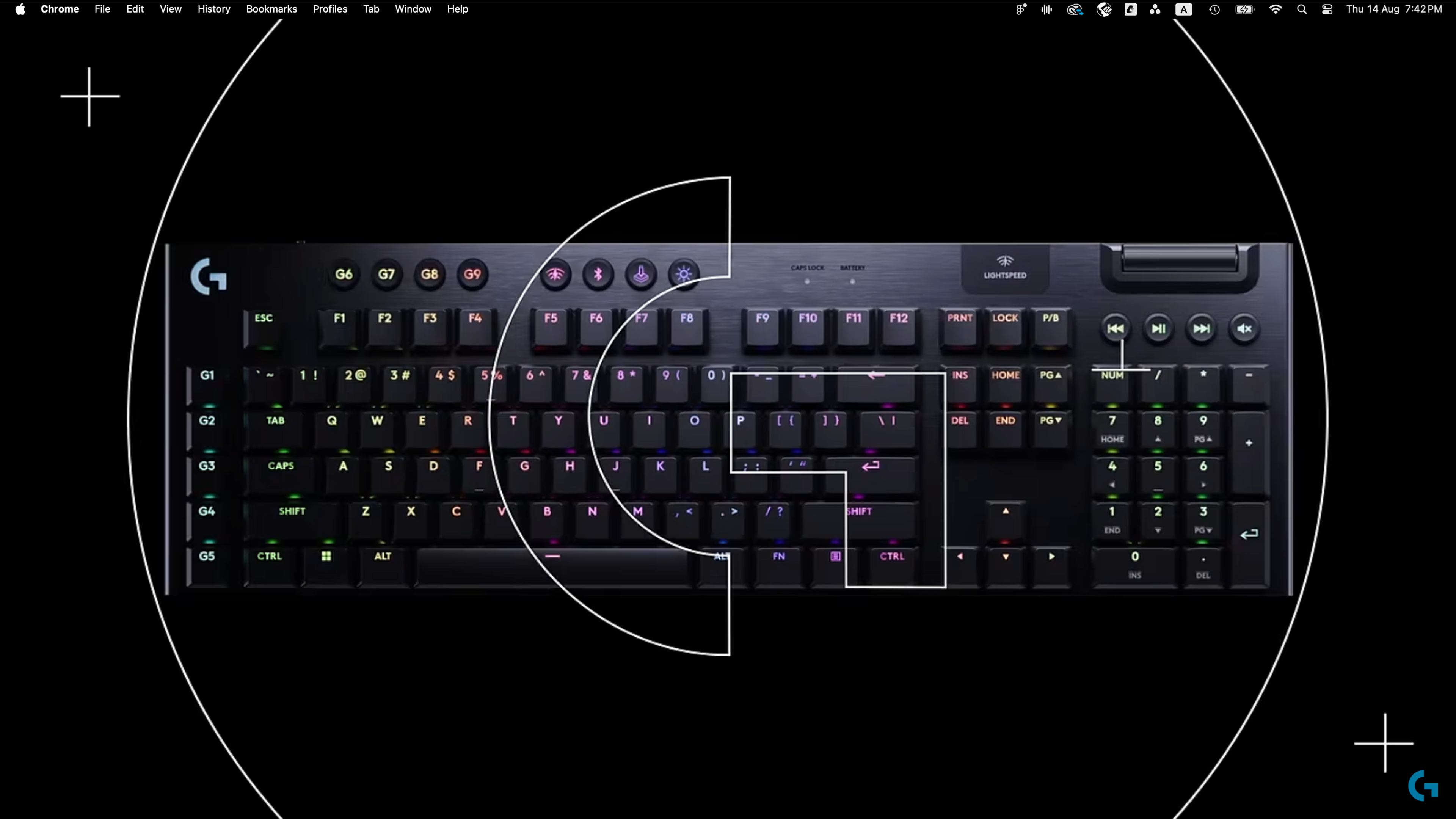 G915 X LIGHTSPEED keyboard image