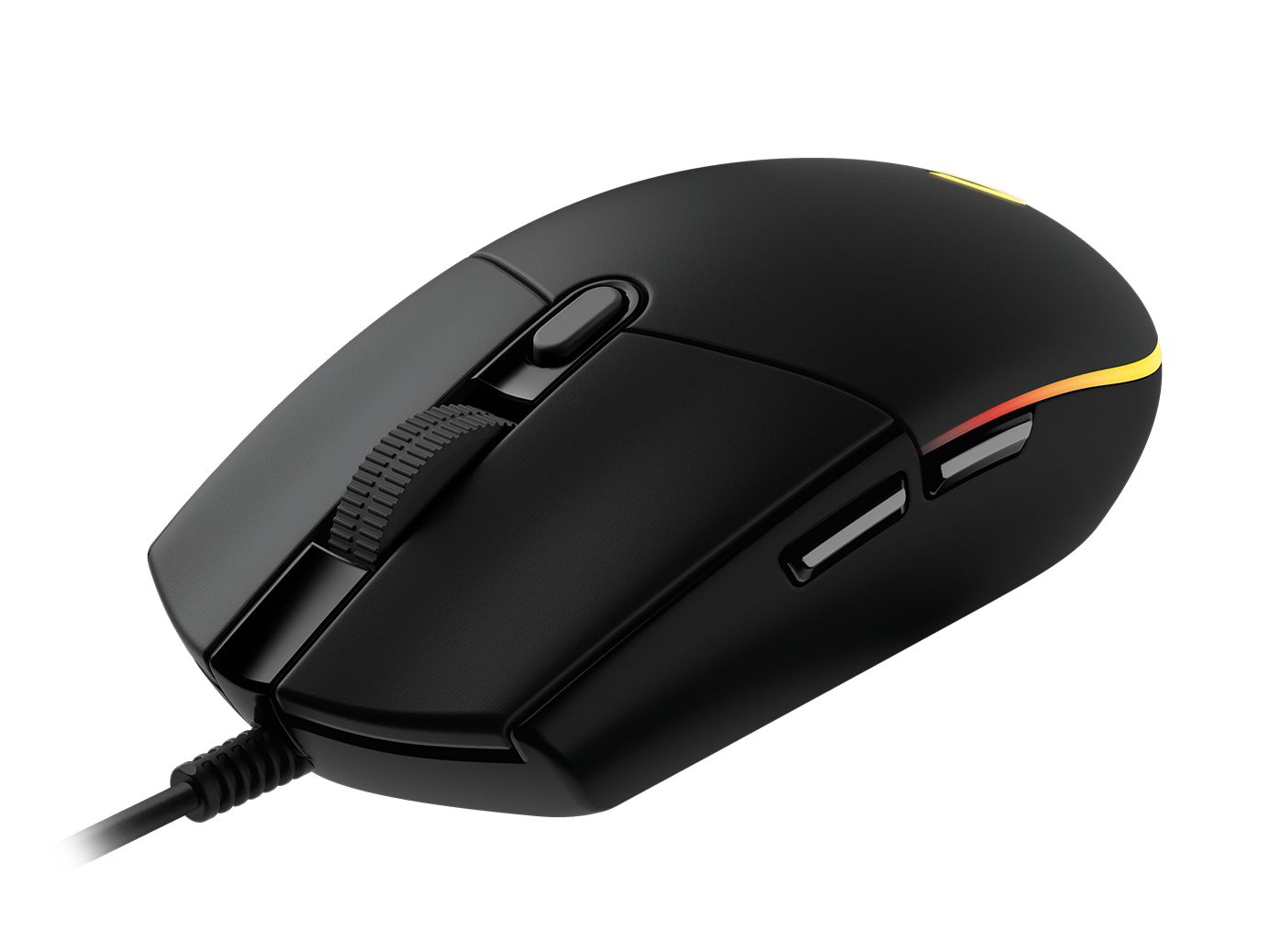 Logitech G203 Wired Gaming Mouse, 8,000 DPI, Rainbow Optical Effect LIGHTSYNC RGB, Programmable Buttons, On-Board Memory, Screen Mapping, PC Mac Com