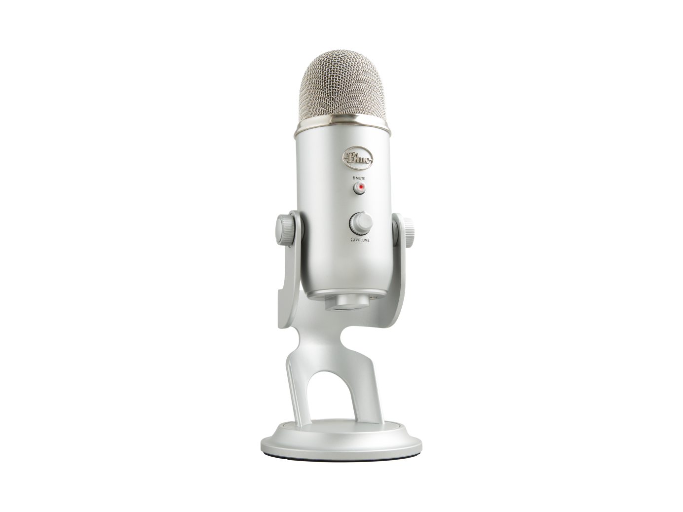 Image of Yeti Premium Multi-Pattern USB Microphone with Blue VO!CE - Silver