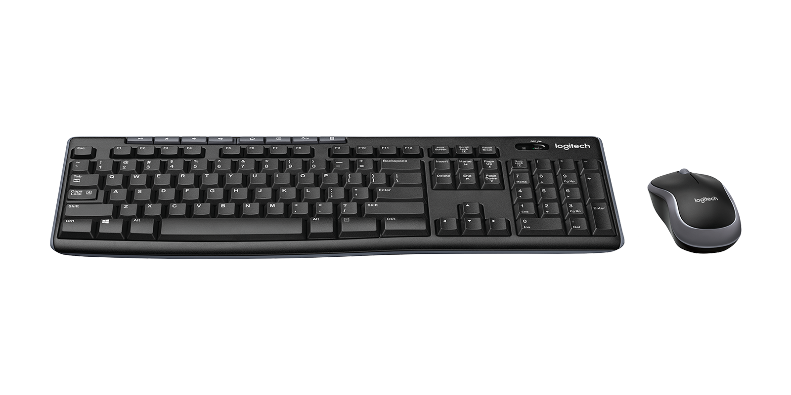 Image of MK270 Wireless Keyboard and Mouse Combo Full-size wireless combo - Black English