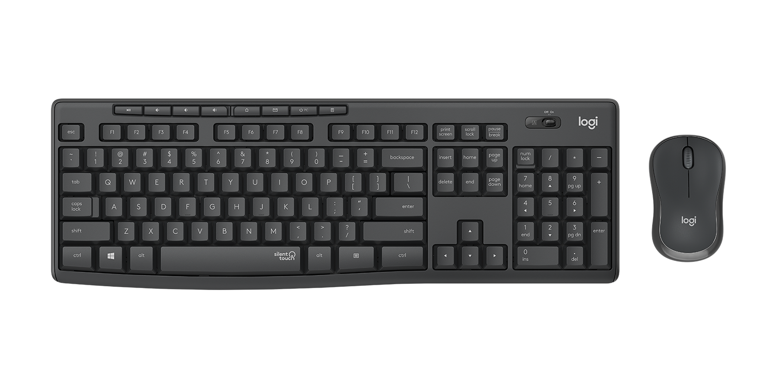 Combinación silenciosa de teclado y inalámbricos Logitech MK295